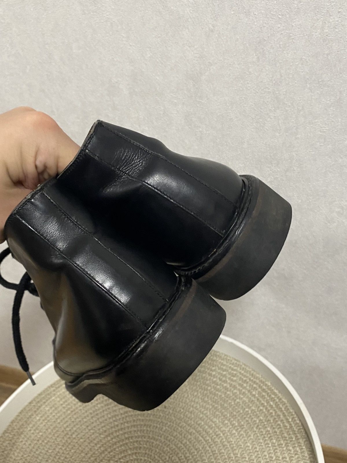 Giorgio Armani Giorgio Armani Vintage Black Leather Boots Size 8 / 42 Size US 9 / EU 42 - 7 Thumbnail