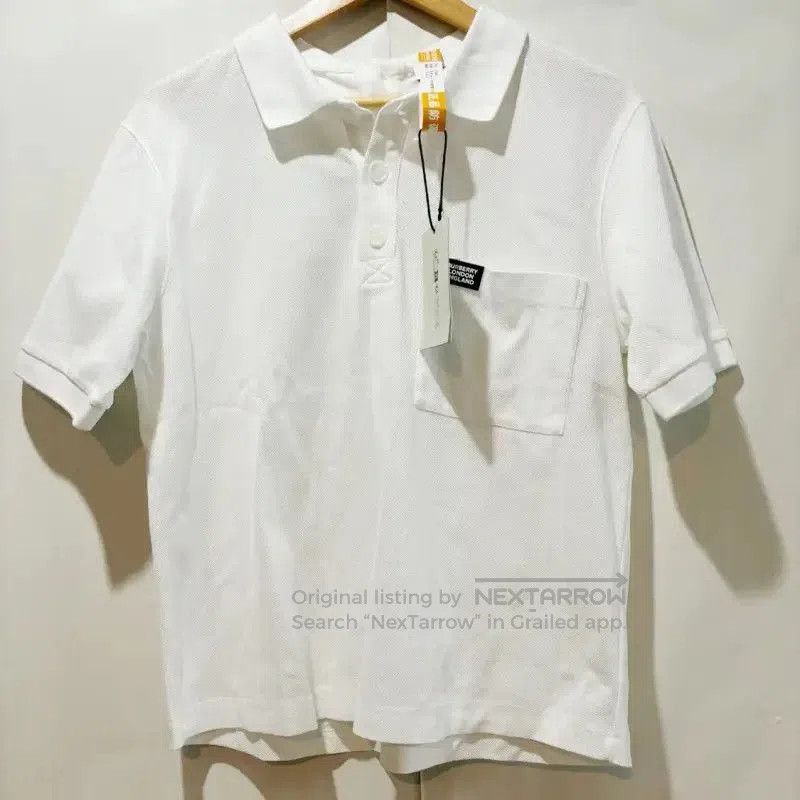 Burberry Burberry White Short-Sleeve Summer Polo. Size US XS / EU 42 / 0 - 3 Thumbnail