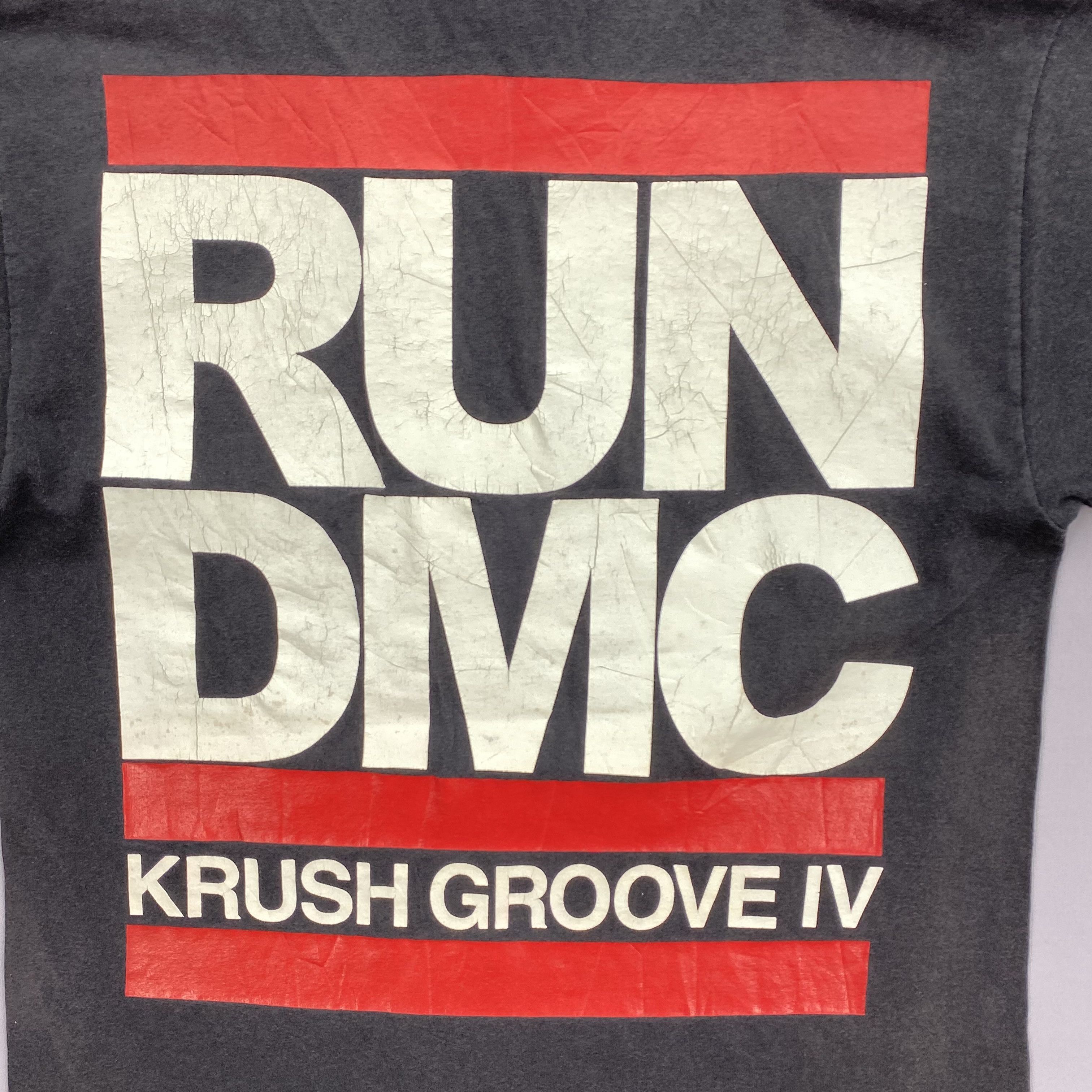 Vintage Vintage 90s RUN DMC T-Shirt Krush Groove IV Rapper Tee Size US M / EU 48-50 / 2 - 3 Thumbnail