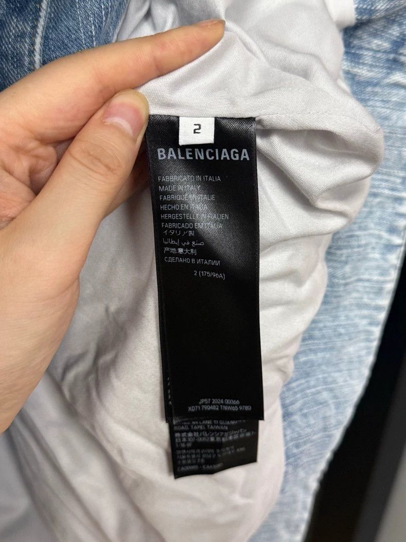 Balenciaga Balenciaga size 2 Double Ring Racing Denim Jacket Size US S / EU 44-46 / 1 - 5 Thumbnail
