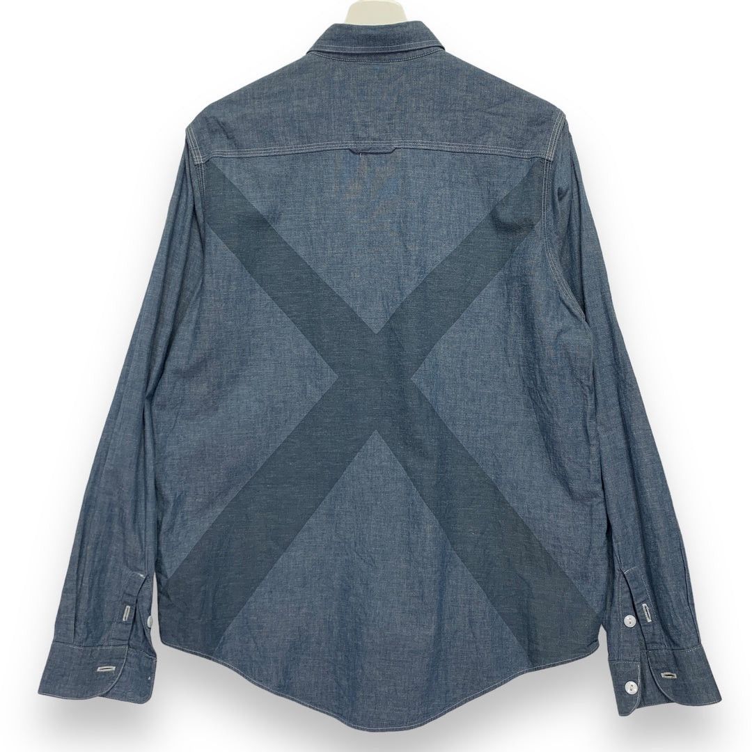 Kaws ORIGINAL FAKE ( KAWS ) 12SS CHAMBRAY X BD L/S SHIRT Size US M / EU 48-50 / 2 - 2 Thumbnail