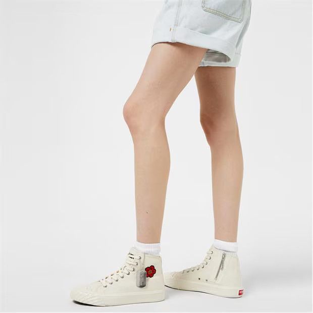 Kenzo o1g2r1mq1024 School High Top Trainers in Cream Size US 8 / IT 38 - 5 Thumbnail