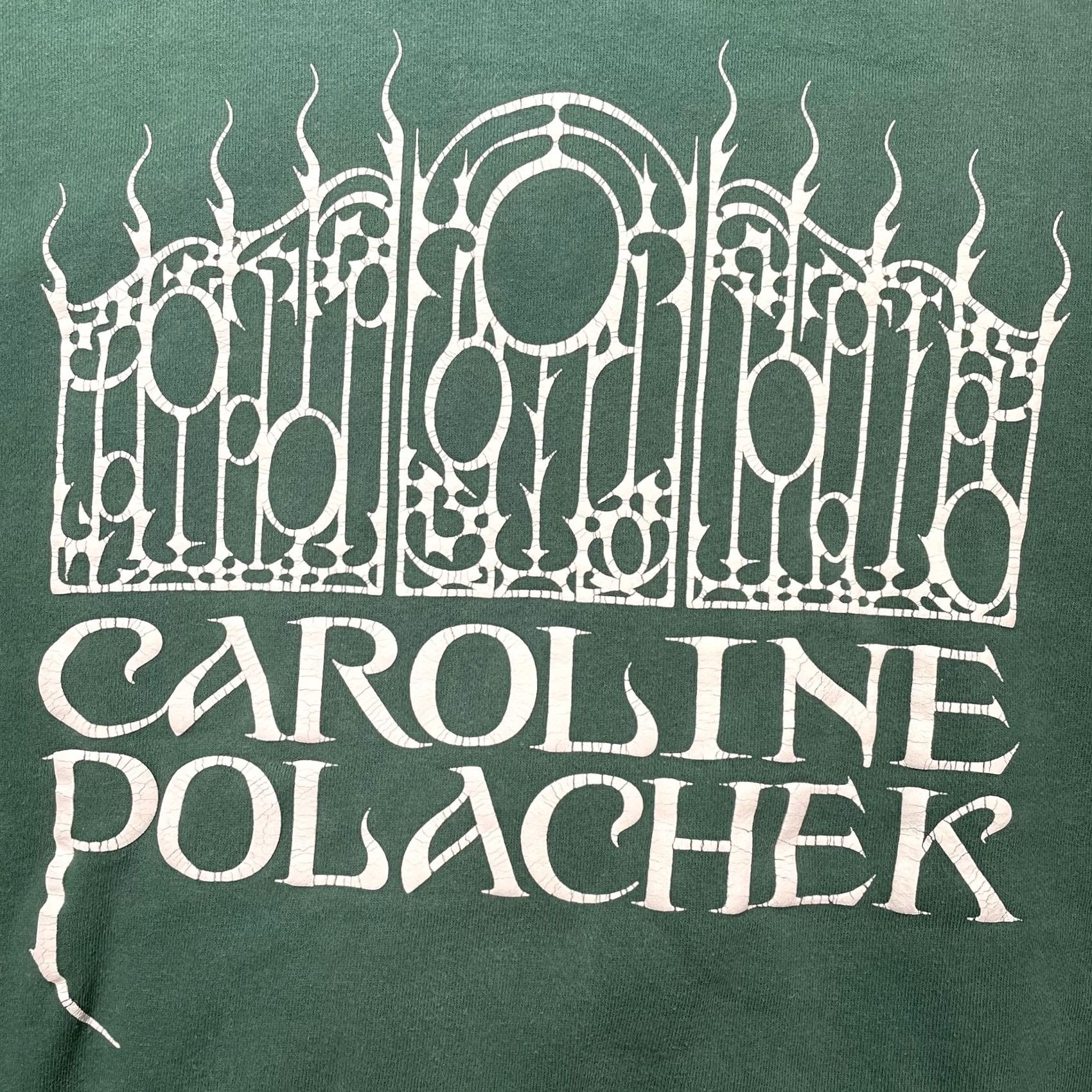 Vintage VINTAGE Caroline Polachek Hoodie Mens L Green Gate Graphic Lyric Sleeve Fleece Size US L / EU 52-54 / 3 - 2 Thumbnail