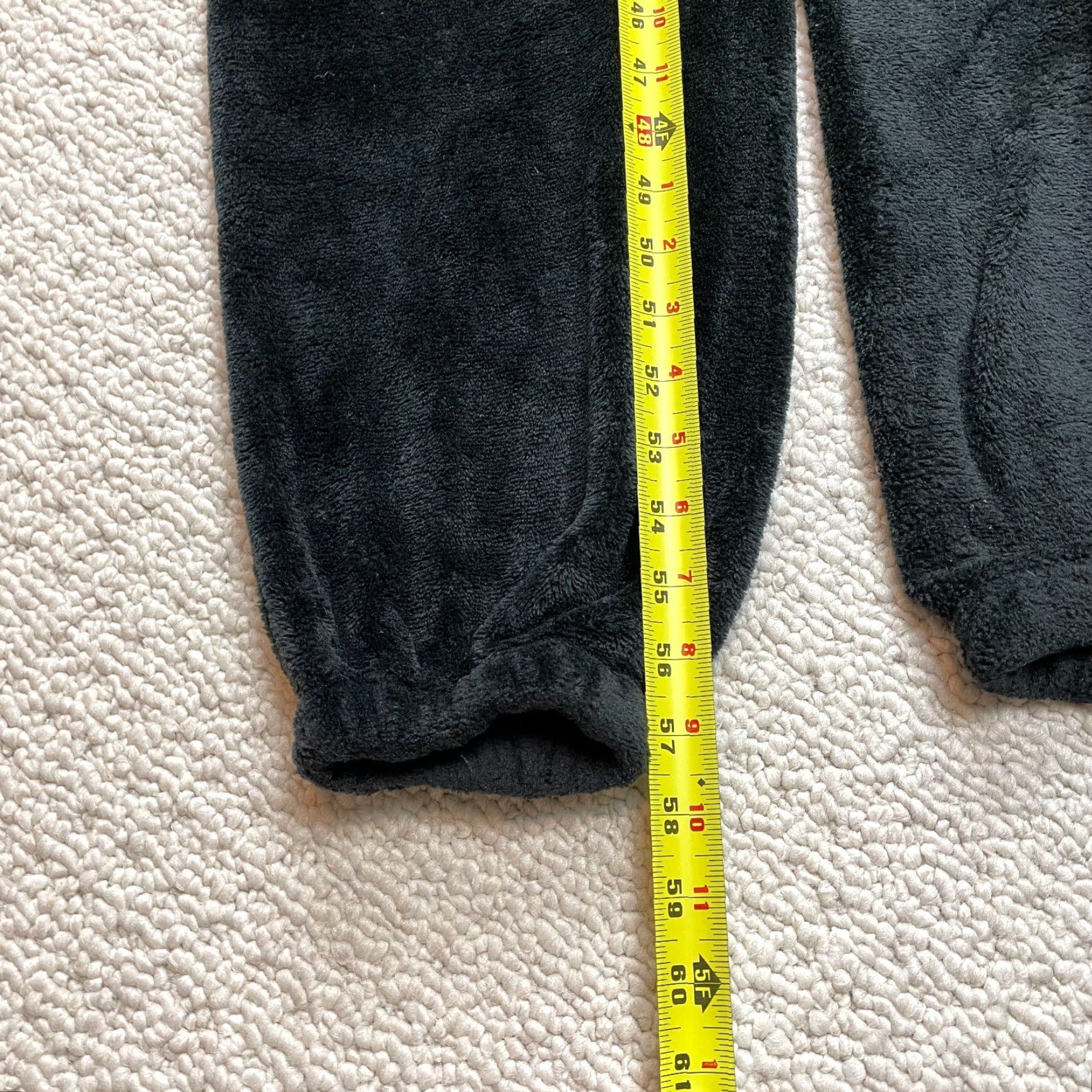 Vintage Body Candy One Piece Hooded Pajama Plush Character Body Candy Black Witch Costume Large Size L Womens Halloween Hooded One Piece Pattern Solid Zipper Size ONE SIZE - 3 Thumbnail