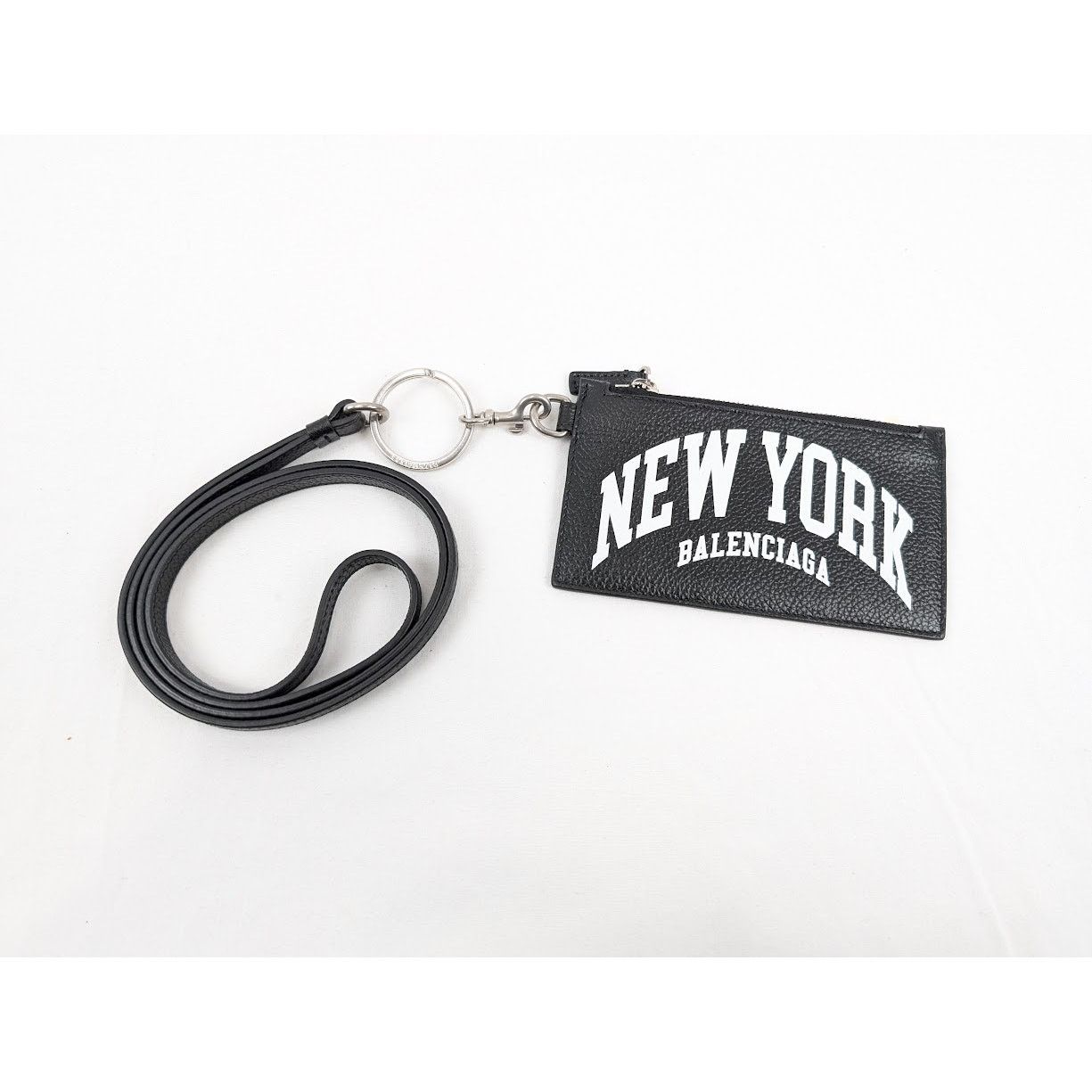 Balenciaga o1rshd1 Q:2/Size:OS/ Cities Wallet & Keyrings in Black/White Size ONE SIZE - 1 Thumbnail