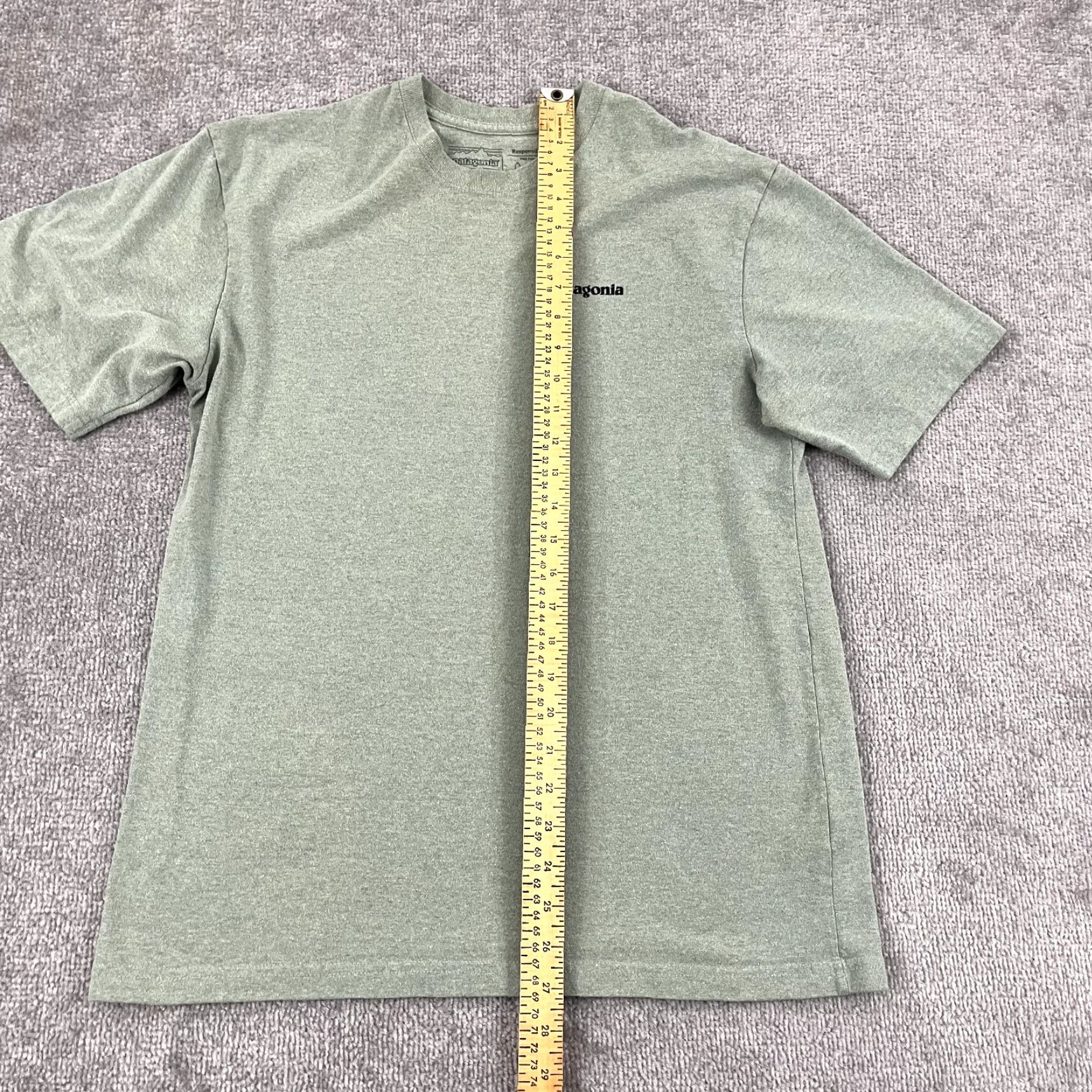 Patagonia PATAGONIA Shirt Mens Small Green Graphic Bison Responsibili-Tee Hiking Outdoors Size US S / EU 44-46 / 1 - 5 Thumbnail