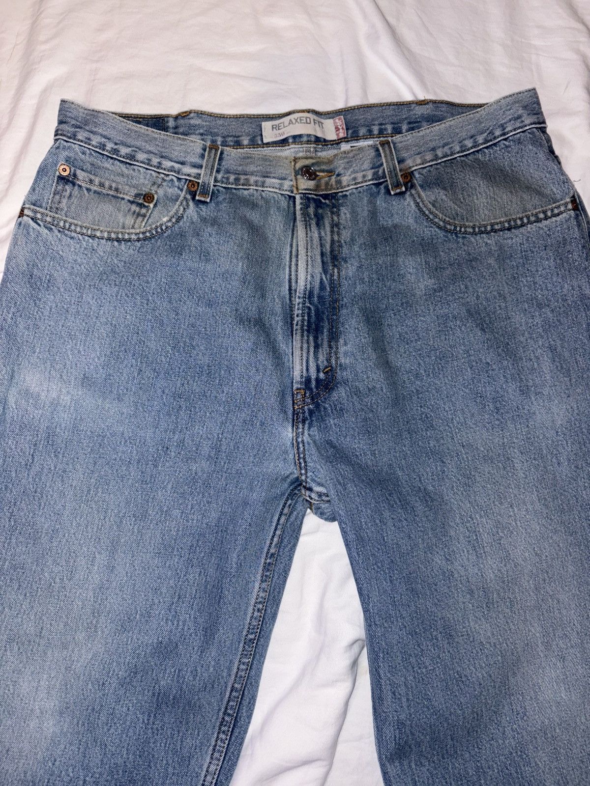 Levi's Vintage Clothing Levi’s 550 red tab w40 L32 relaxed fit blue jeans denim Size US 40 / EU 56 - 2 Thumbnail
