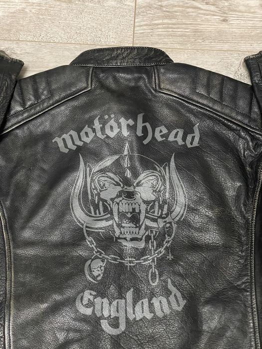 Vintage Motorhead Leather Jacket Big Logo Lemmy Kilmister | Grailed