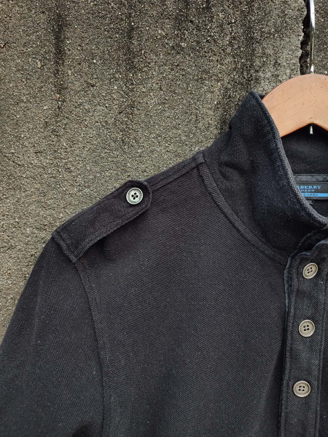 Burberry × Designer 🔥STEAL🔥Burberry London Blue Label Black Plain Polo Tee Size US S / EU 44-46 / 1 - 5 Thumbnail