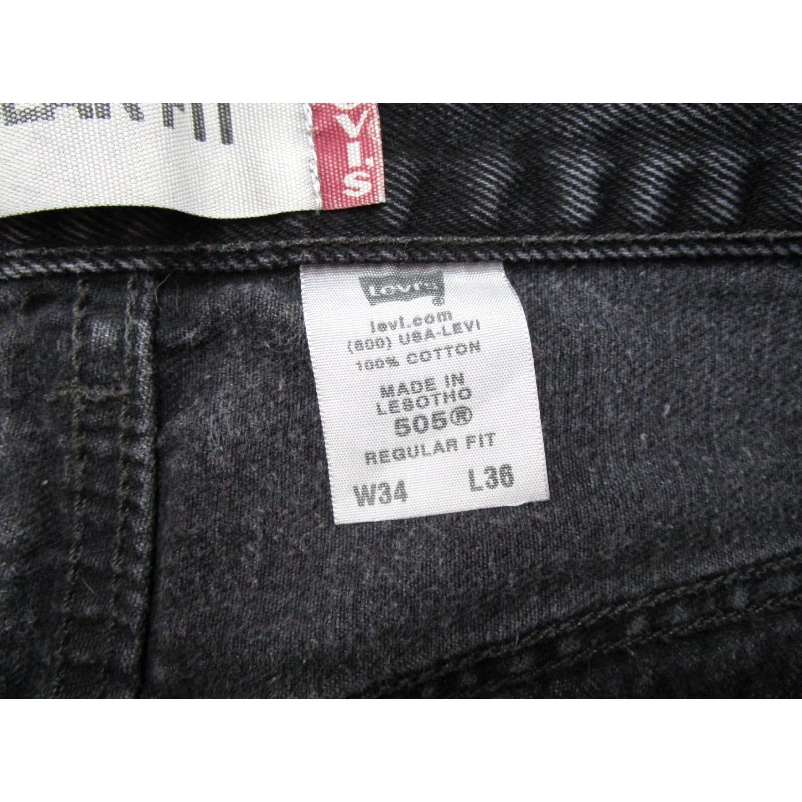 Levi's VTG Levi's Relaxed Fit Straight Leg Denim Jeans 34x36 Black 5-Pocket Design Cotton Denim Men Jeans Straight VTG Levi's Regular Size 34 Mens Size US 34 / EU 50 - 5 Thumbnail