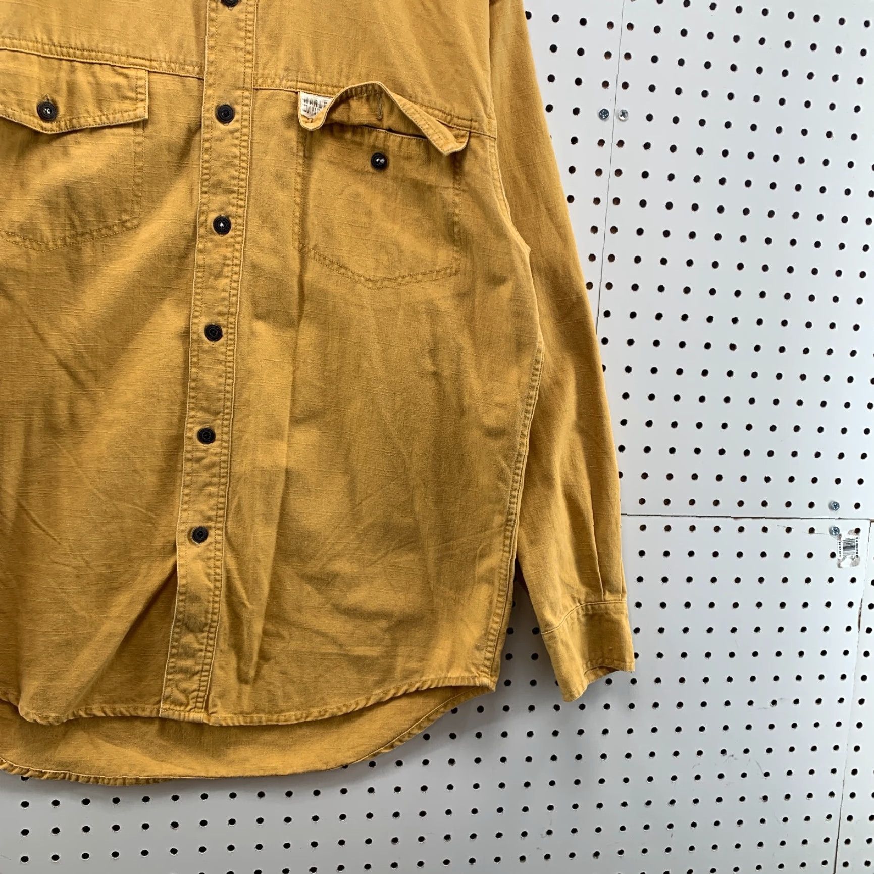 Harley Davidson VINTAGE Harley-Davidson Shirt Brown Tan Button Down Back Spellout Size Medium Size US M / EU 48-50 / 2 - 6 Thumbnail