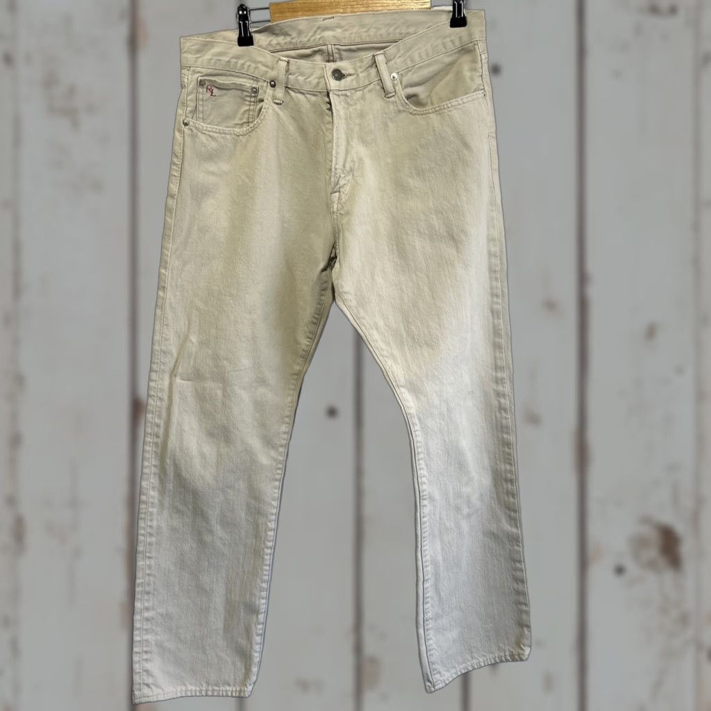 Polo Ralph Lauren VINTAGE Polo Ralph Lauren Jeans 867 Hudson Bone Men’s 34X32 Beige Denim 100% Cotton Straight Jeans Mens Size US S / EU 44-46 / 1 - 1 Thumbnail