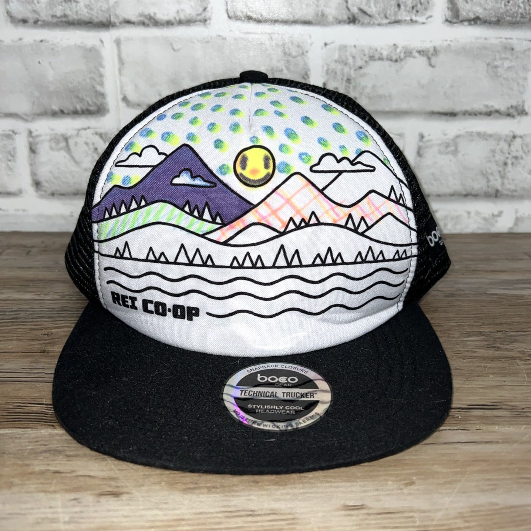 Vintage REI Co-Op Boco Gear Hat Snapback Black Men One Size Size ONE SIZE - 3 Thumbnail