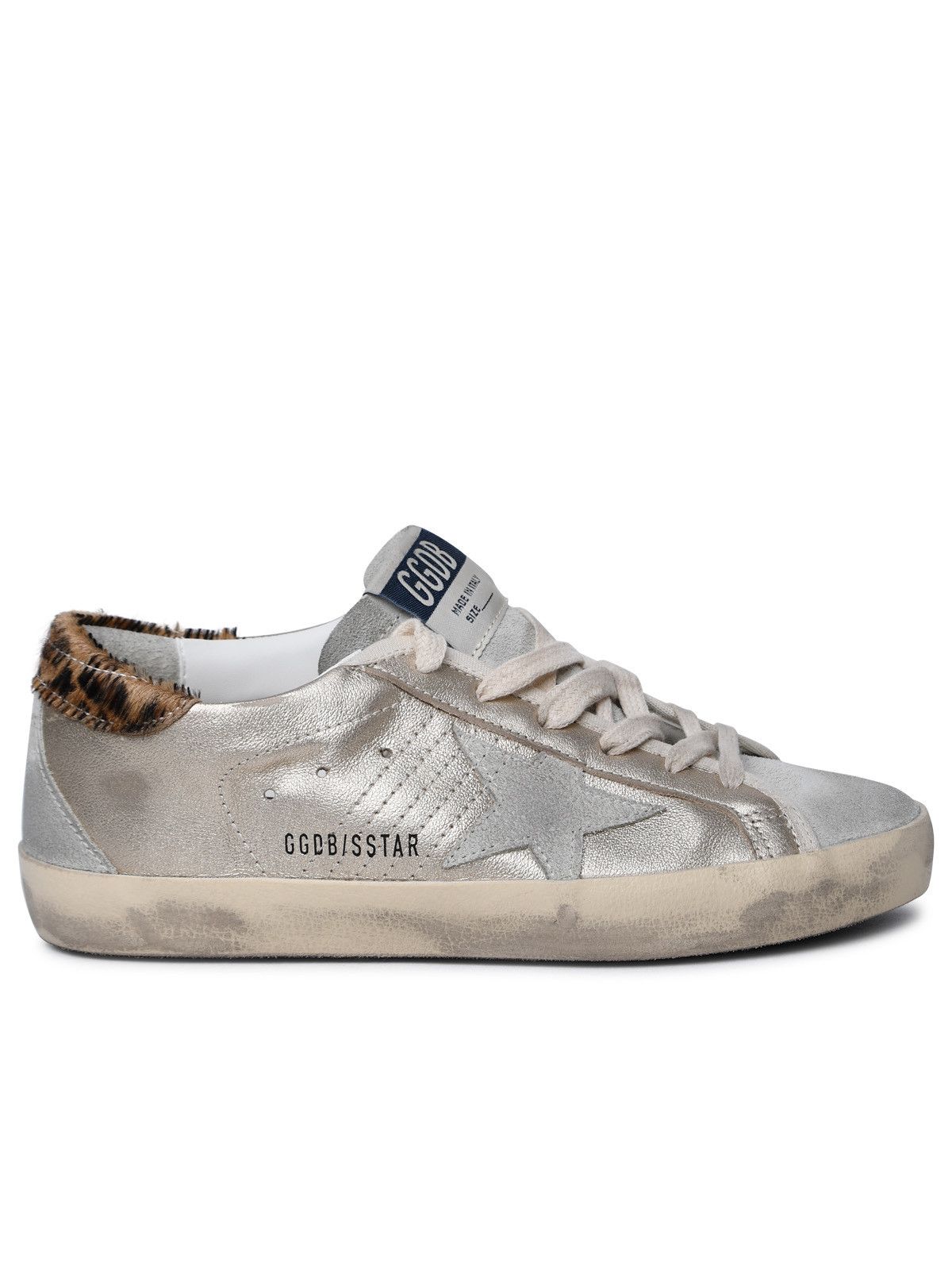 'Super-Star Classic' Silver Leather Sneakers