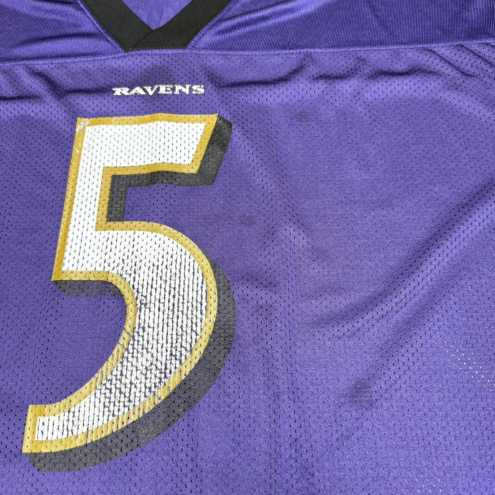 NFL Joe Flacco Baltimore Ravens NFL Jersey Mens XL 25x32 Purple Size US XL / EU 56 / 4 - 6 Thumbnail