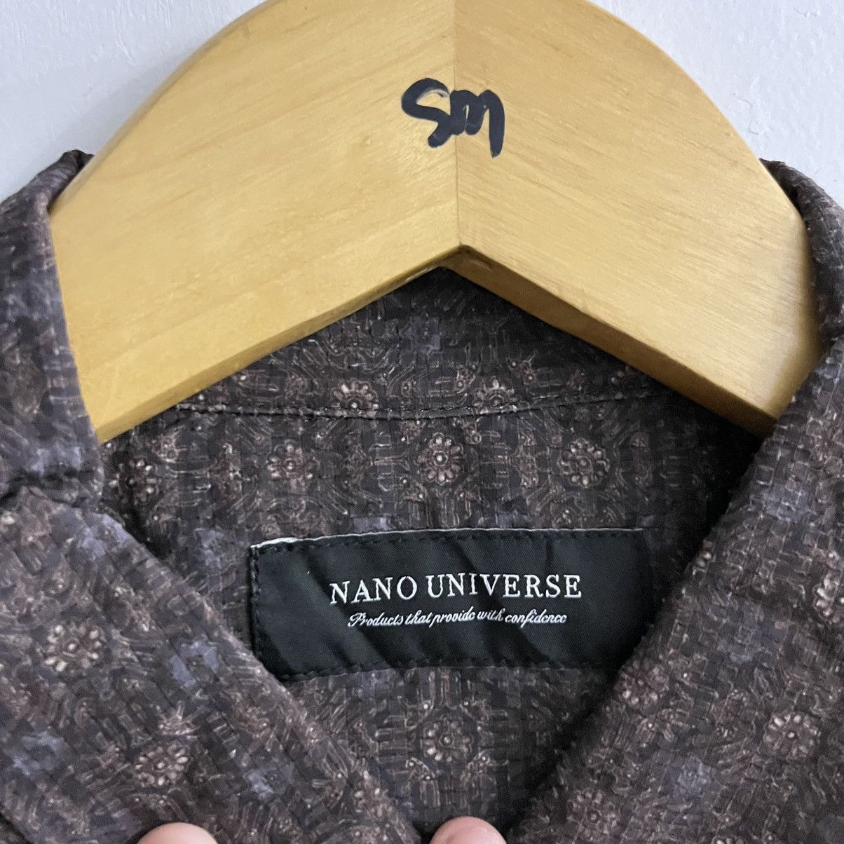Japanese Brand Nano Universe - Pattern Longsleeve Button Up Size US M / EU 48-50 / 2 - 4 Thumbnail