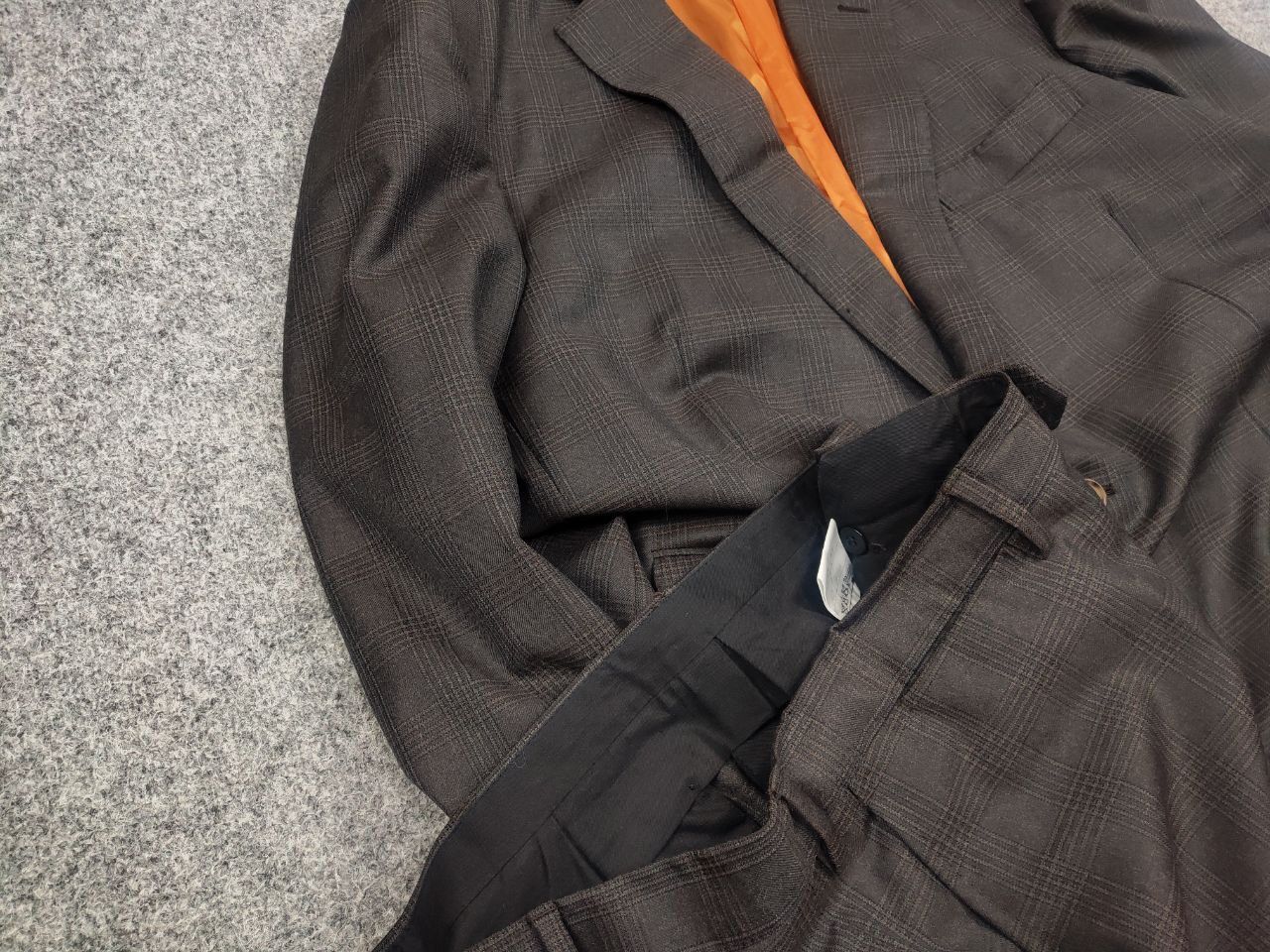 Ermenegildo Zegna Ermenegildo Zegna Electa Check Classic Wool Suit Blazer Size US XL / EU 56 / 4 - 5 Thumbnail