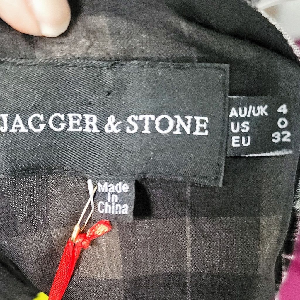 Other NWT Jagger & Stone The Tayla Ring Crop Top B+W Tartan Plaid Size XS / US 0-2 / IT 36-38 - 8 Thumbnail