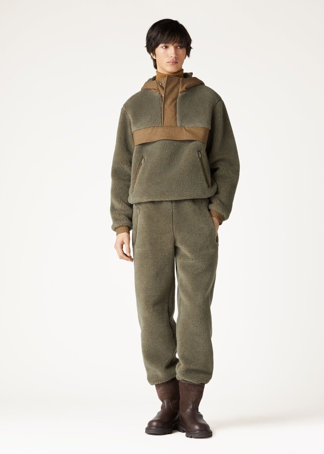 Loro Piana o1w1db10725 FAO8286 Qualba Anorak Jacket in Dark Green Size US XL / EU 56 / 4 - 2 Thumbnail