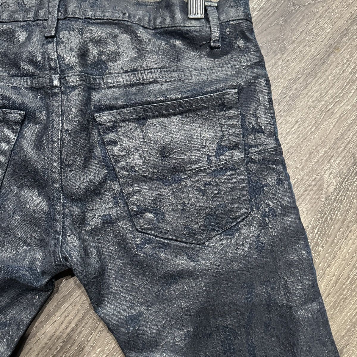 Dior Dior Homme Kris Van Assche Waxed Denim Jeans Size US 27 - 5 Thumbnail