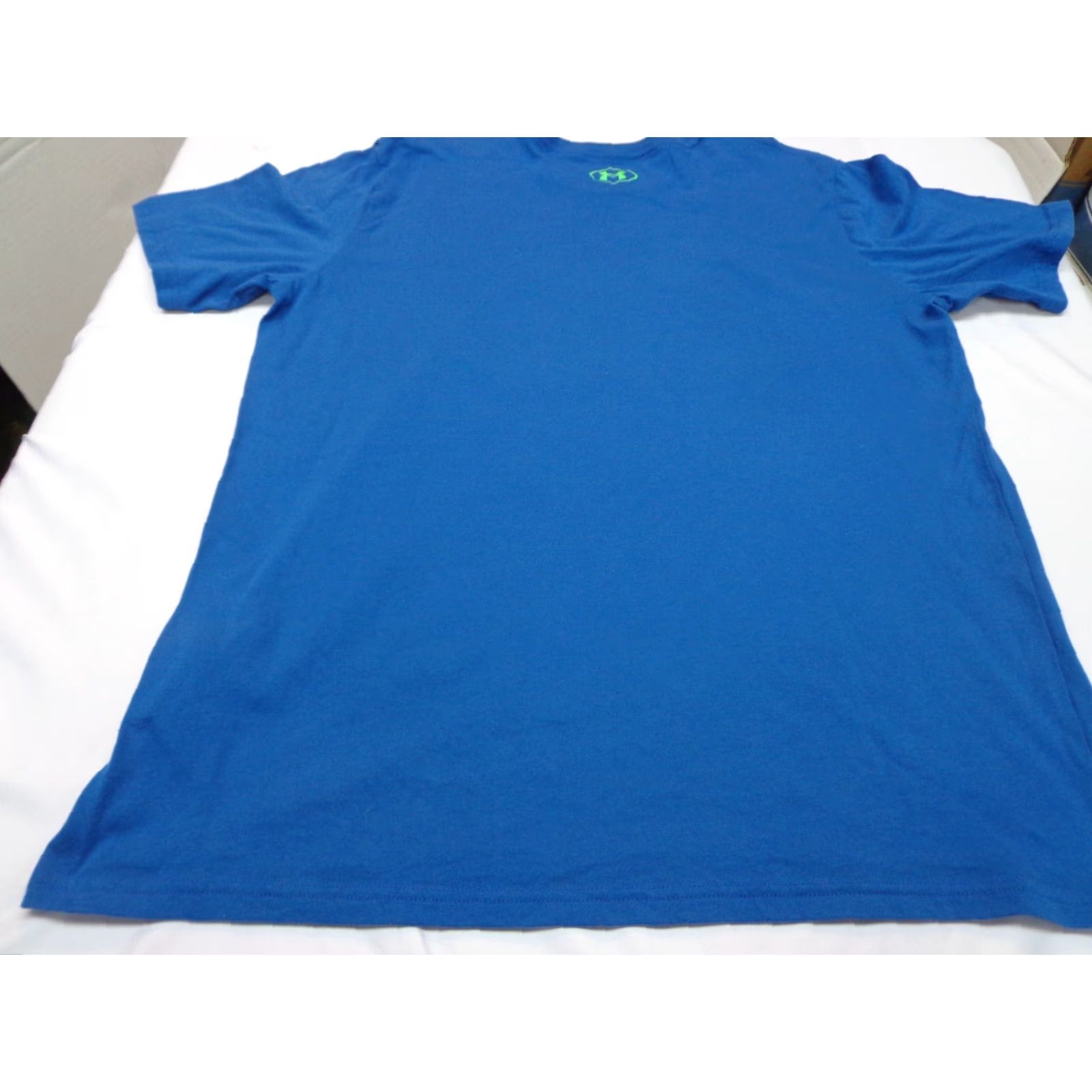 Under Armour Under Armour HeatGear T-Shirt Mens XL Loose Blue Kettlebells Burgers Logo Gym & Training Short Sleeve Pullover Crew Neck Size US XL / EU 56 / 4 - 8 Thumbnail
