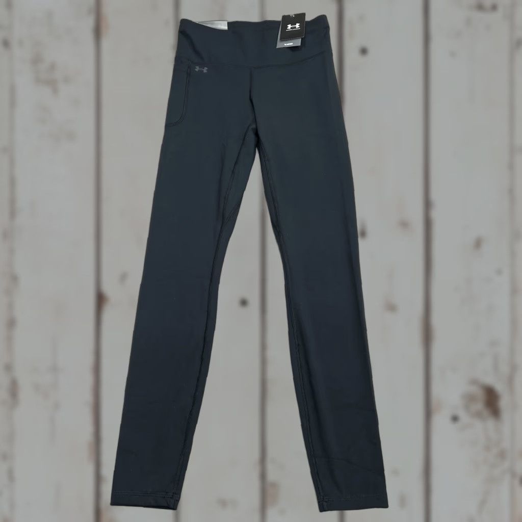 Under Armour Under Armour Leggings Motion Women's Medium Full-Length Black High Rise Run 28” Inseam NWT Size 32" / US 10 / IT 46 - 1 Thumbnail