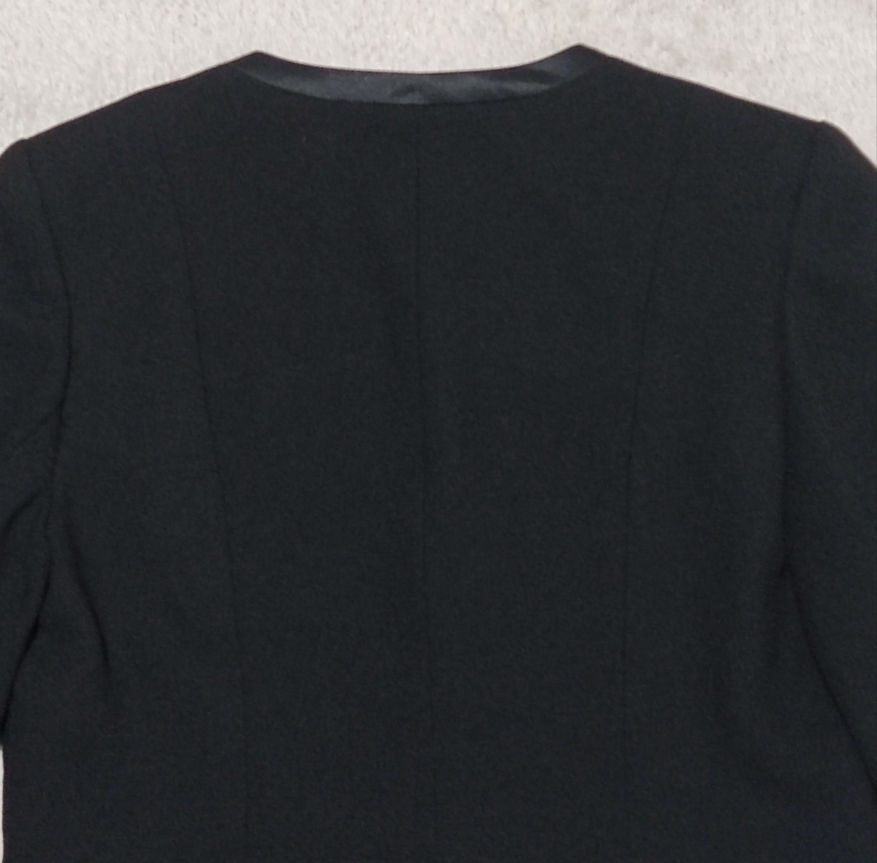 Pierre Balmain VTG PIERRE BALMAIN Formalité Collarless Satin Trim Jacket Size S / US 4 / IT 40 - 9 Thumbnail