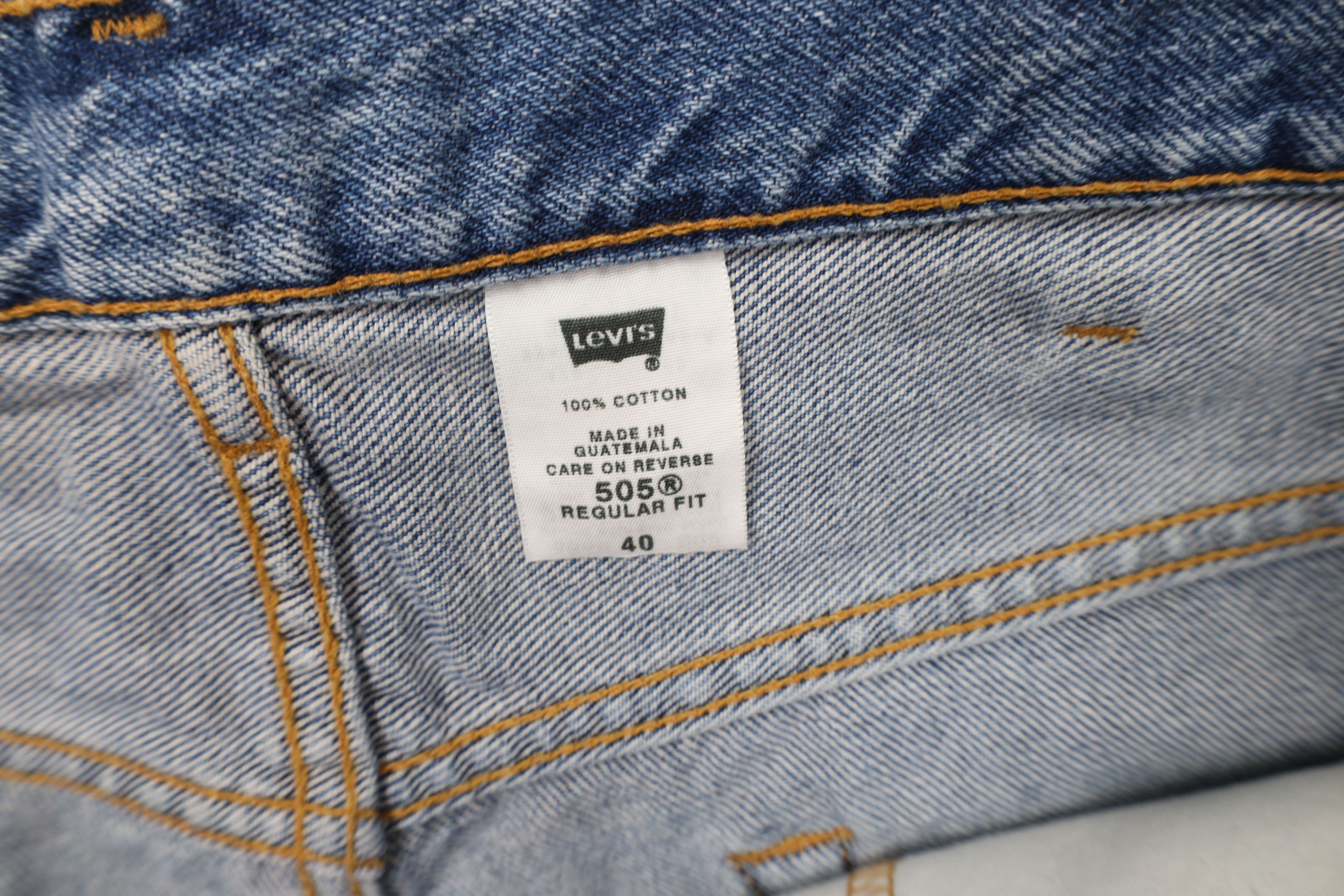 Levi's × Vintage Vintage Y2K 2002 Levis 505 Denim Jean Shorts Jorts Blue Size US 40 / EU 56 - 8 Thumbnail
