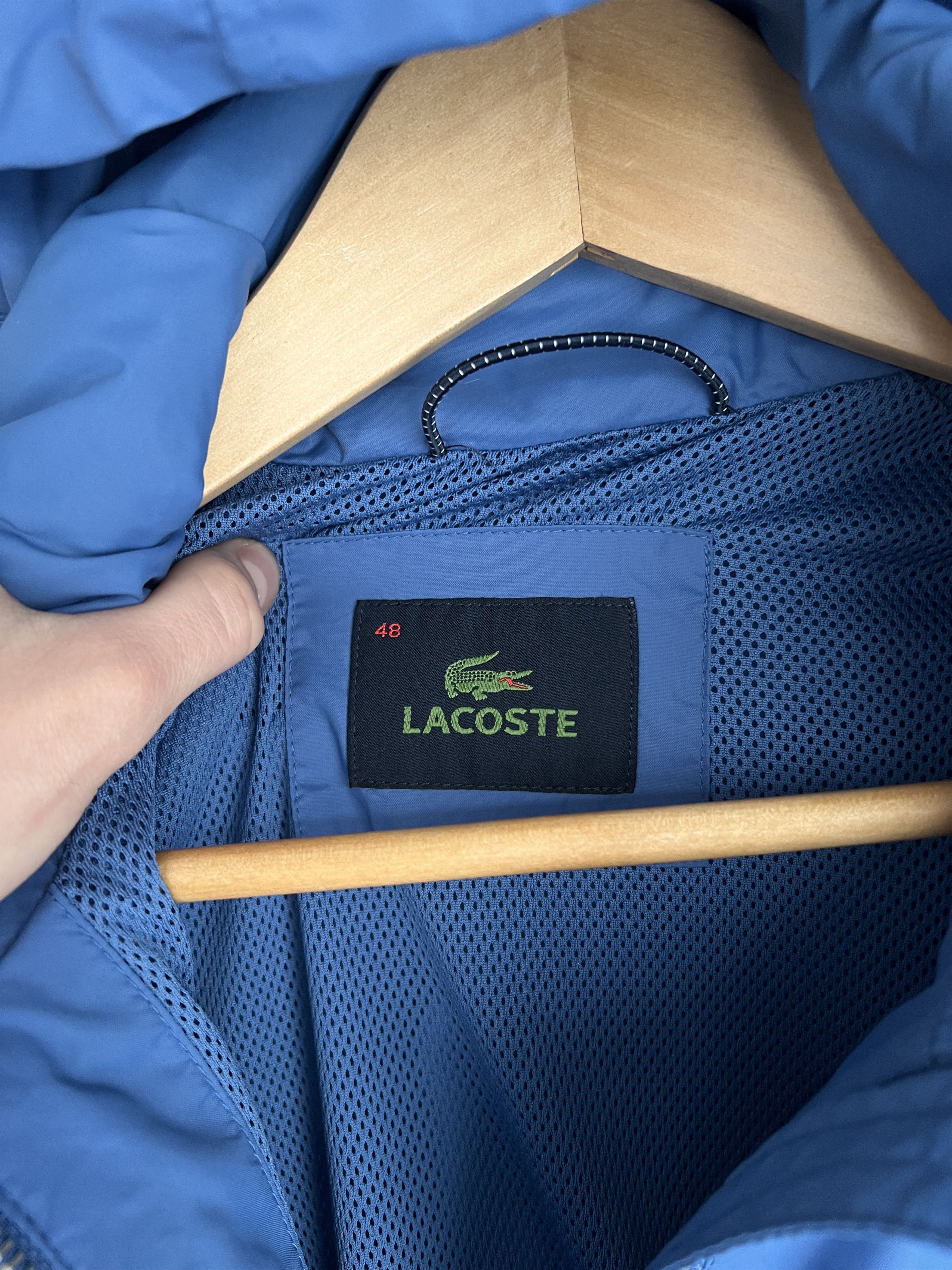 Lacoste Rare! Lacoste vintage nylon hooded jacket windbreaker luxury Size US M / EU 48-50 / 2 - 5 Thumbnail