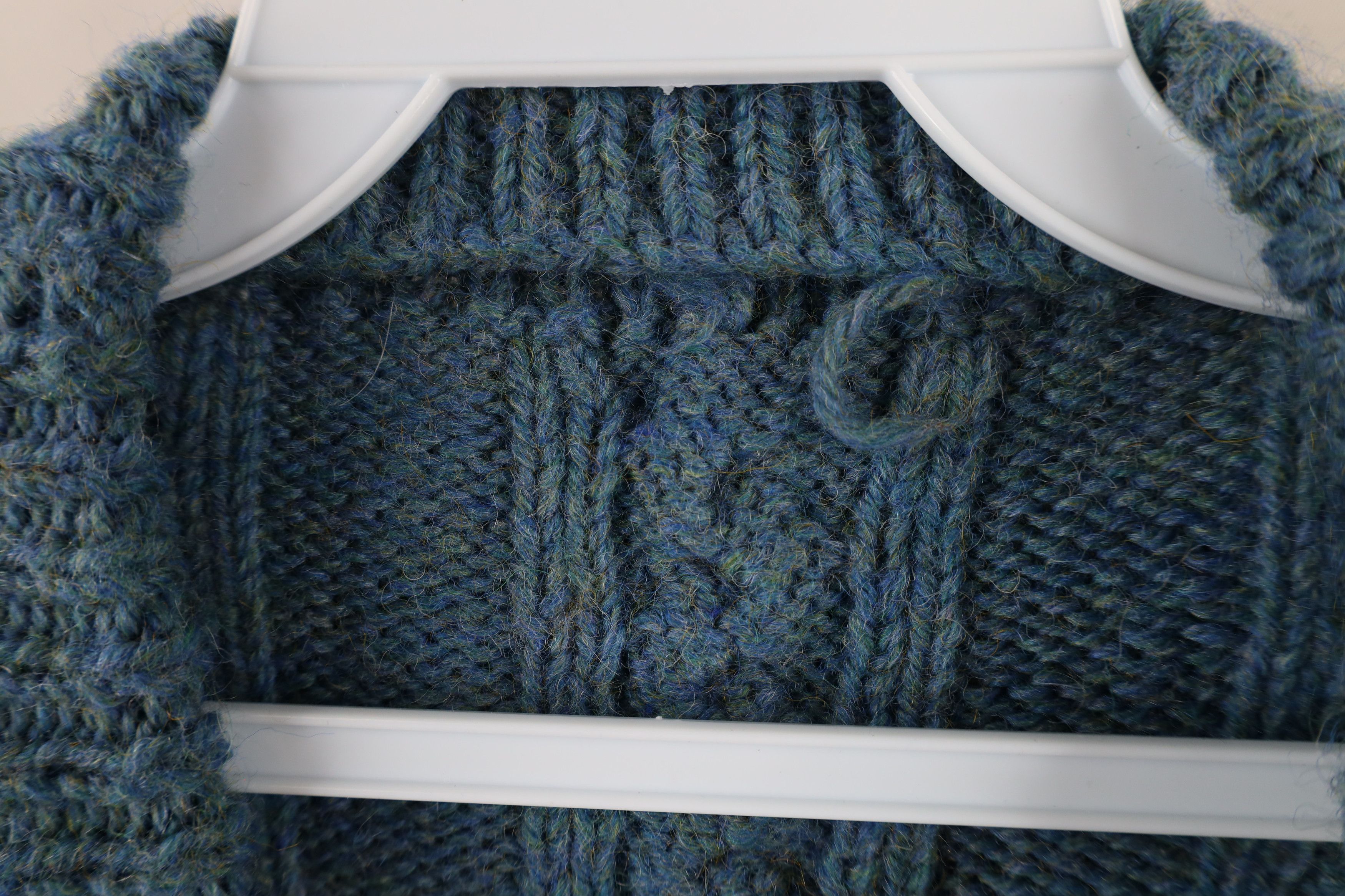 Vintage Vintage 50s 60s Streetwear Wool Blend Cable Knit Sweater Size M / US 6-8 / IT 42-44 - 4 Thumbnail