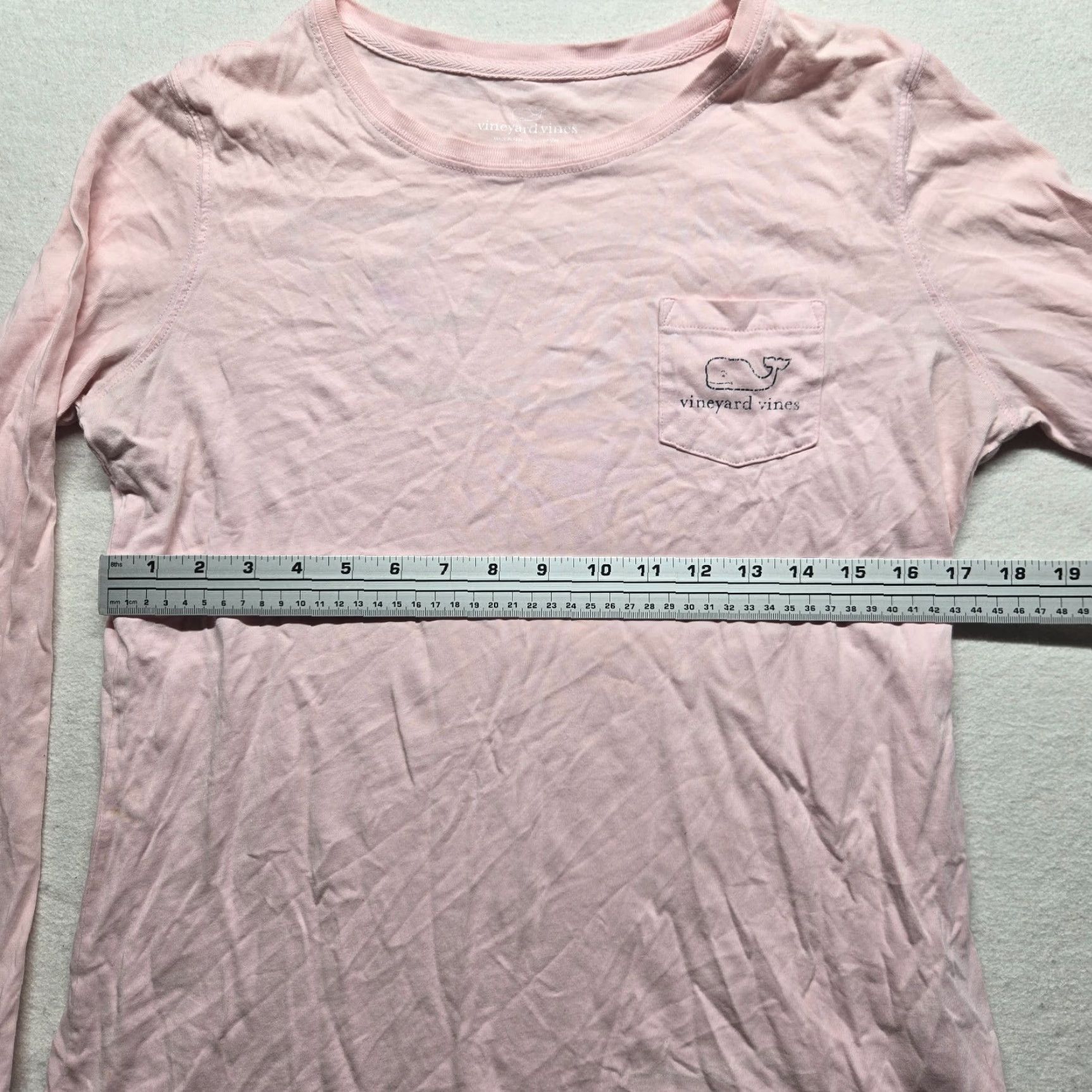 Vineyard Vines VINTAGE Vineyard Vines Pink Whale Long Sleeve T-Shirt Women Small Casual Cotton 2010s Size S / US 4 / IT 40 - 4 Thumbnail