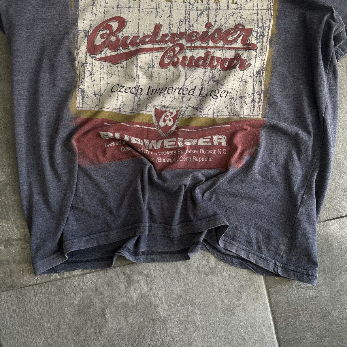 Budweiser × Vintage Vintage Budweiser T-shirts Band Trashed Tee Y2K Big Logo Size US L / EU 52-54 / 3 - 8 Thumbnail