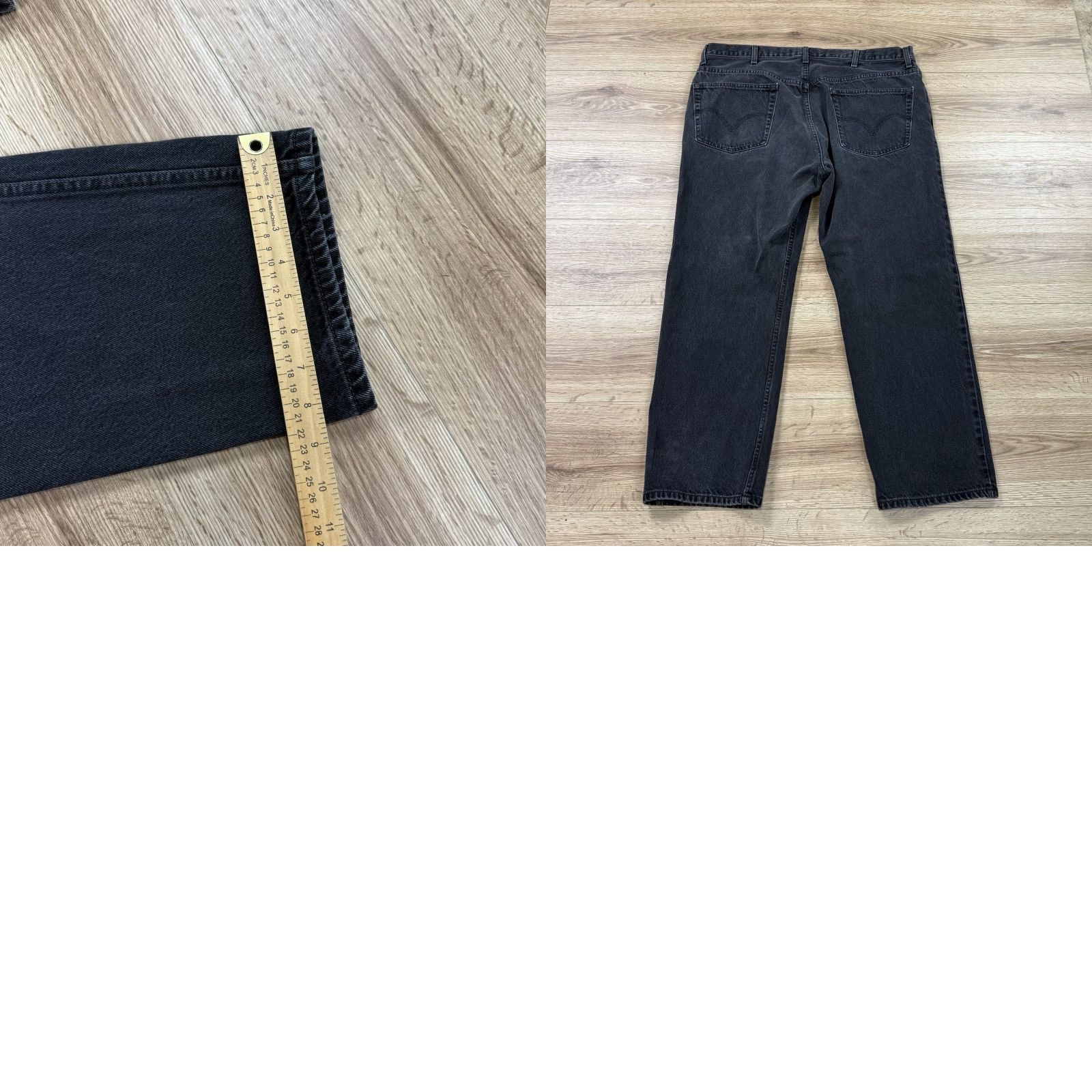 Levi's VINTAGE Levi's 505 Jeans - Men's - Regular - 42x30 - Black - Straight Leg - 1990s - Patch Missing, Used Good Condition Size US 42 / EU 58 - 8 Thumbnail