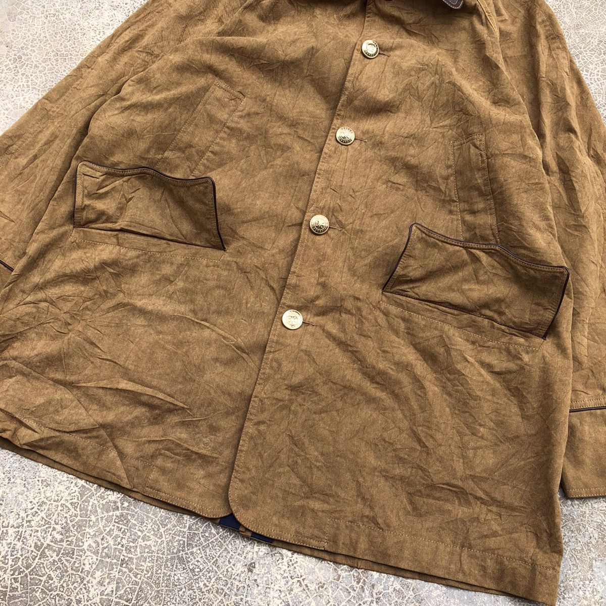 Designer × Iceberg ICEBERG Rare Leather Collar Chore Jacket Size US M / EU 48-50 / 2 - 7 Thumbnail
