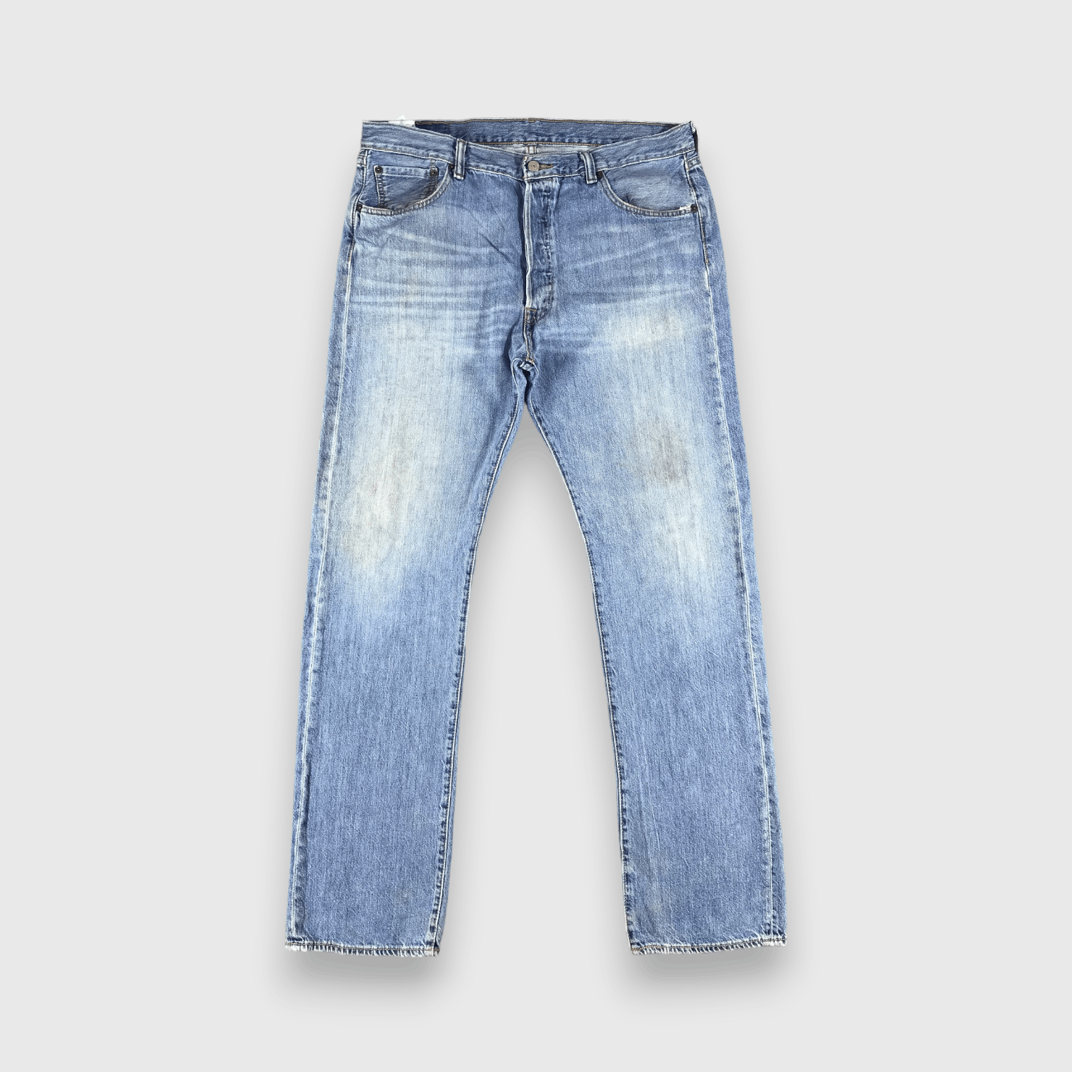 Levi's Vintage Blue Wash Levis 501 Jeans-J2538 Size US 37 - 1 Thumbnail