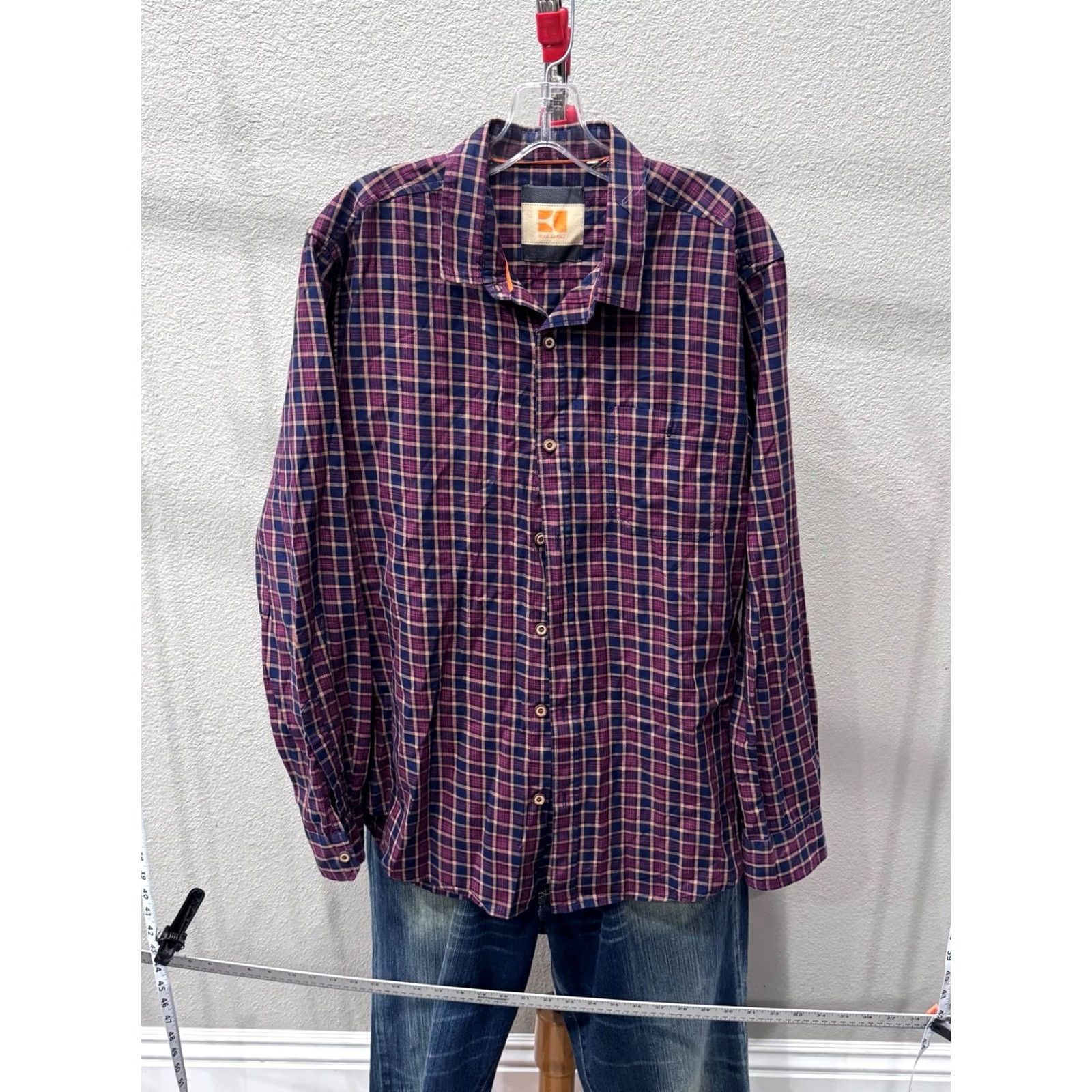 Hugo Boss Hugo Boss Orange Bold Check LONG SLEEVE SHIRT Large L 16.5 x 35 Shirt Mens Multicolor 90s style Size US L / EU 52-54 / 3 - 3 Thumbnail