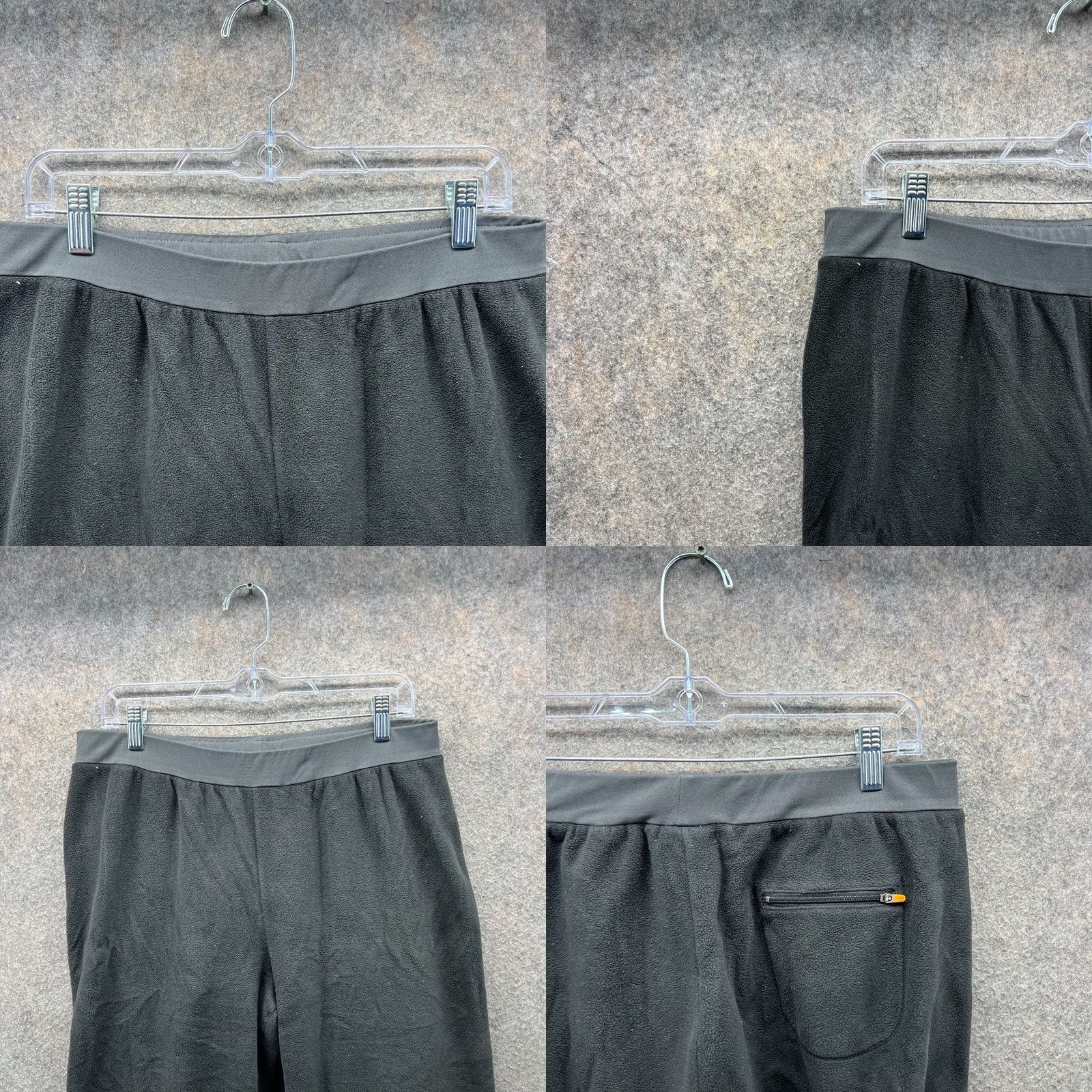 Nike VINTAGE Nike Pants Womens Large Black Therma Straight Leg Fleece Y2K Sweatpants Size 36" / US 14 / IT 50 - 8 Thumbnail
