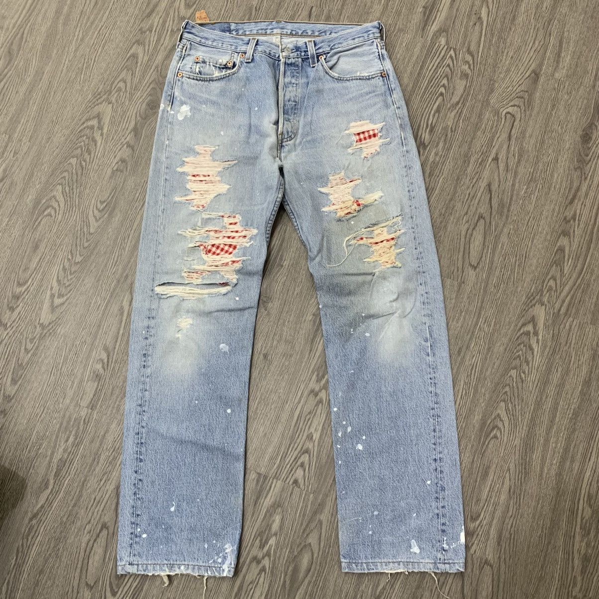 Levi's Vtg Levi’s 501 Distressed Denim Pant Size US 32 / EU 48 - 1 Thumbnail