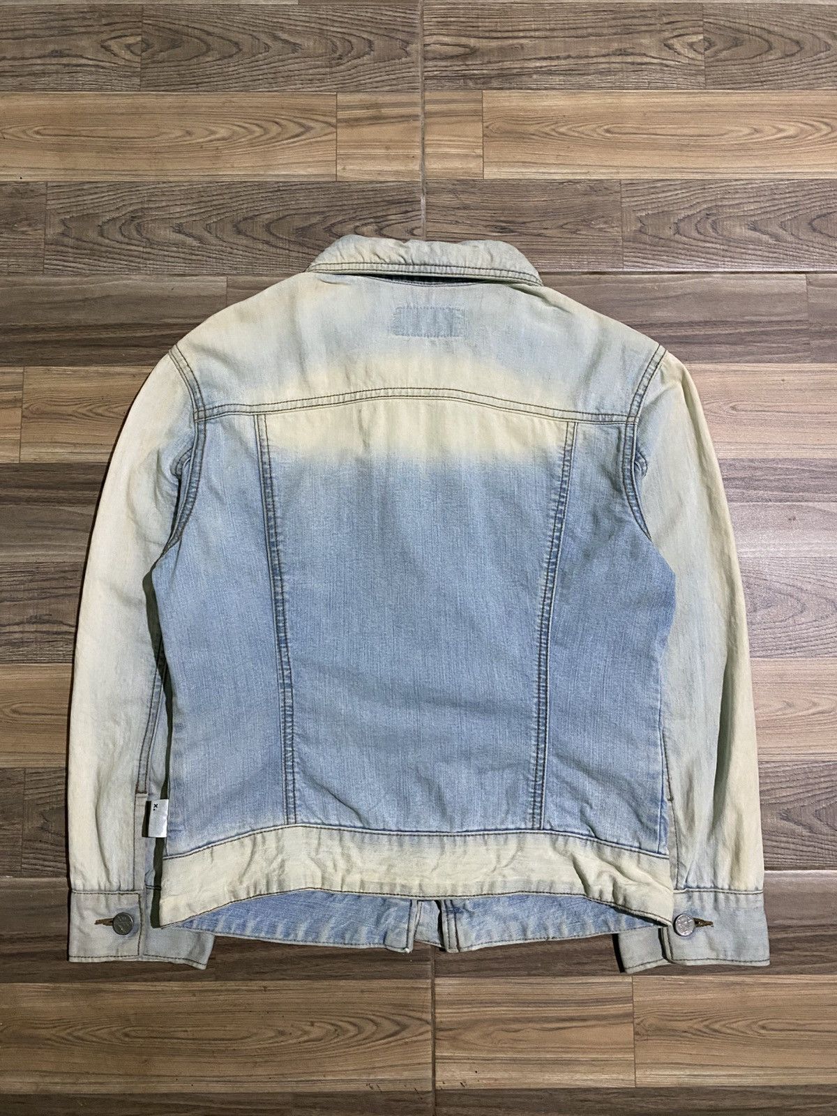 Le Grande Bleu (L.G.B.) X CHROMOSOME IN X ZIP DENIM JACKET BLUE WASH FADED Size ONE SIZE - 9 Thumbnail