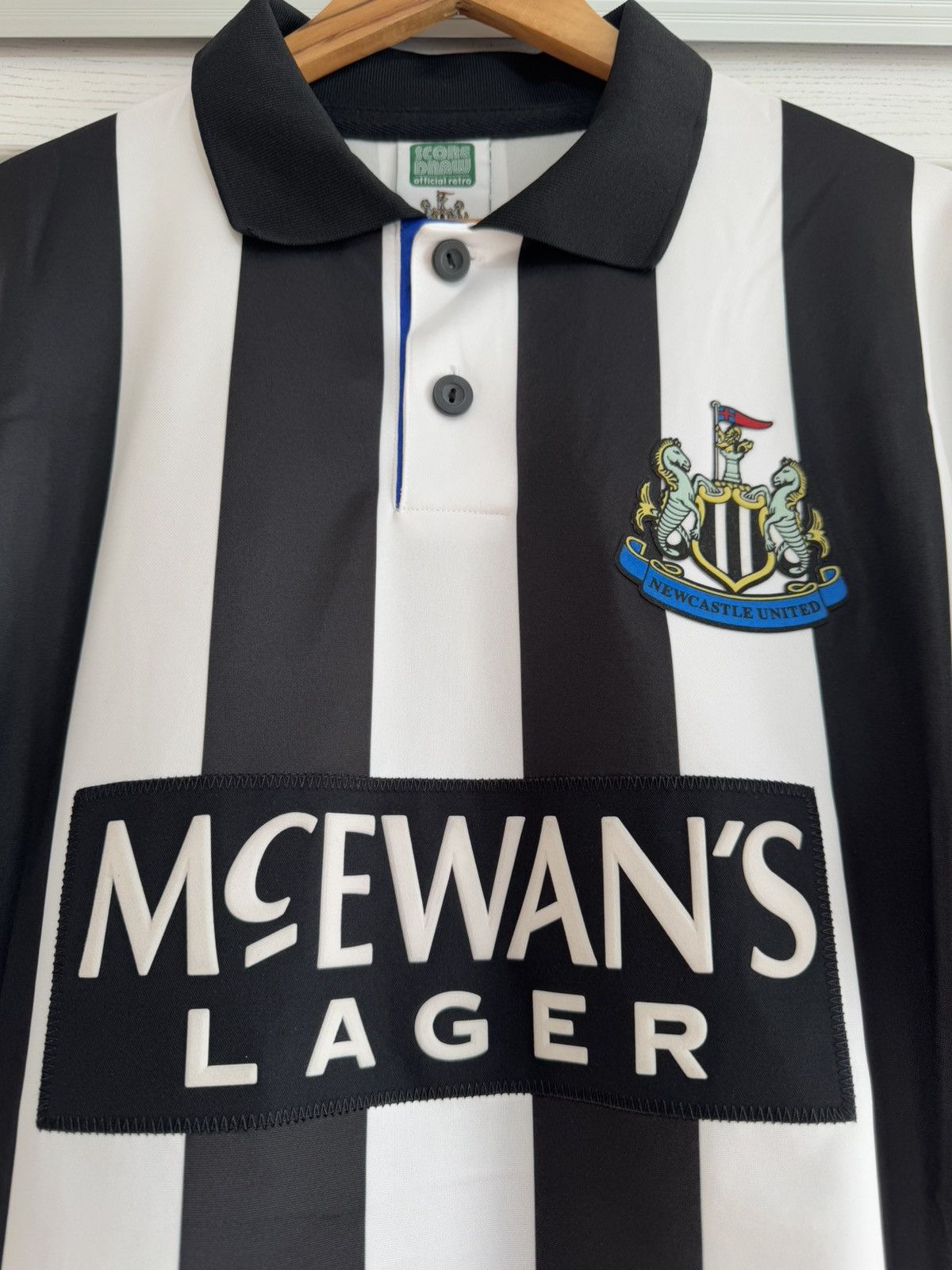 Vintage Vintage Newcastle United 1994-1995 Score Draw Soccer Jersey Size US L / EU 52-54 / 3 - 5 Thumbnail