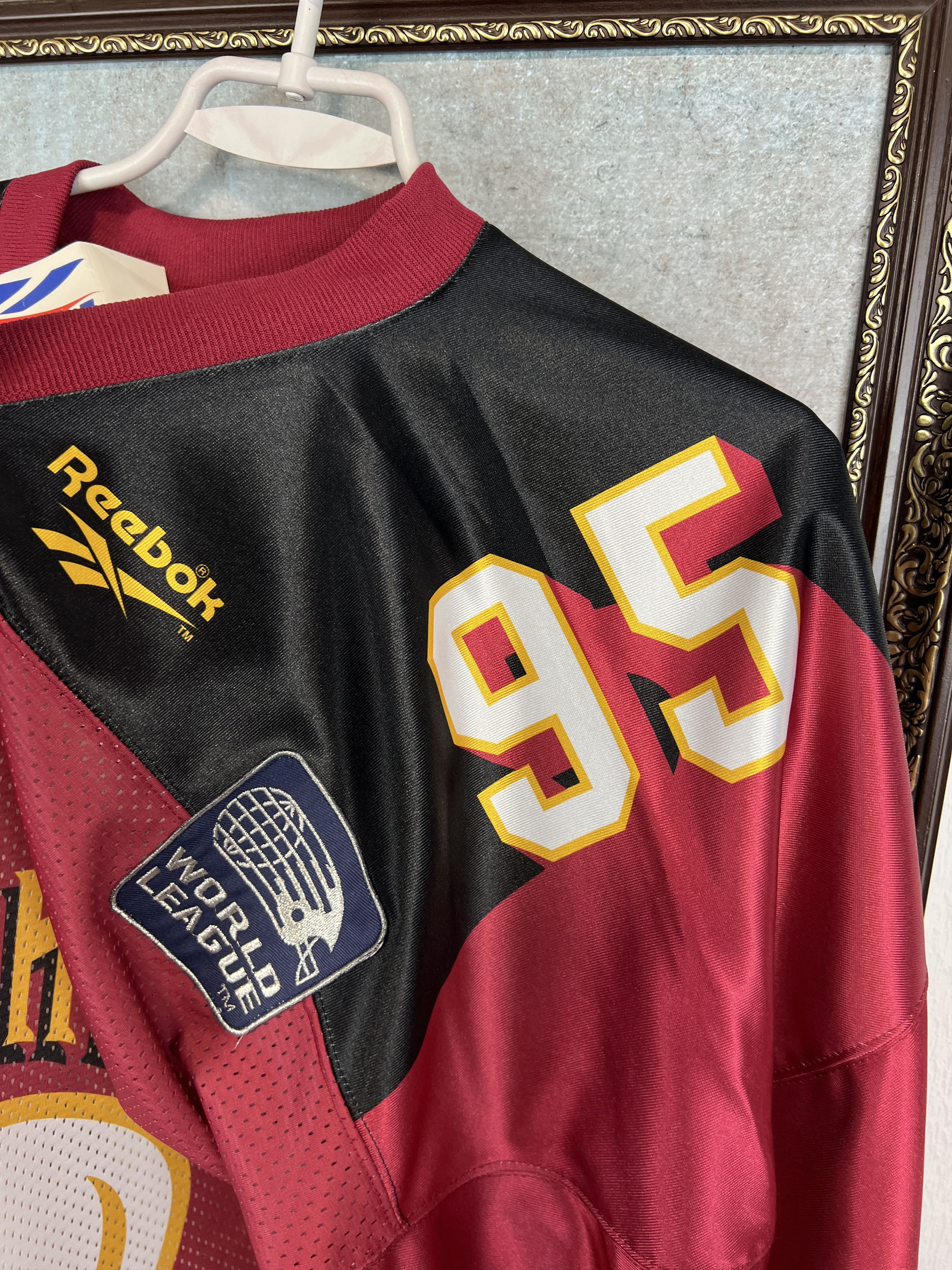 Reebok Rhein Fire World League WLF NFL Football Jersey Shirt Size US XXL / EU 58 / 5 - 5 Thumbnail