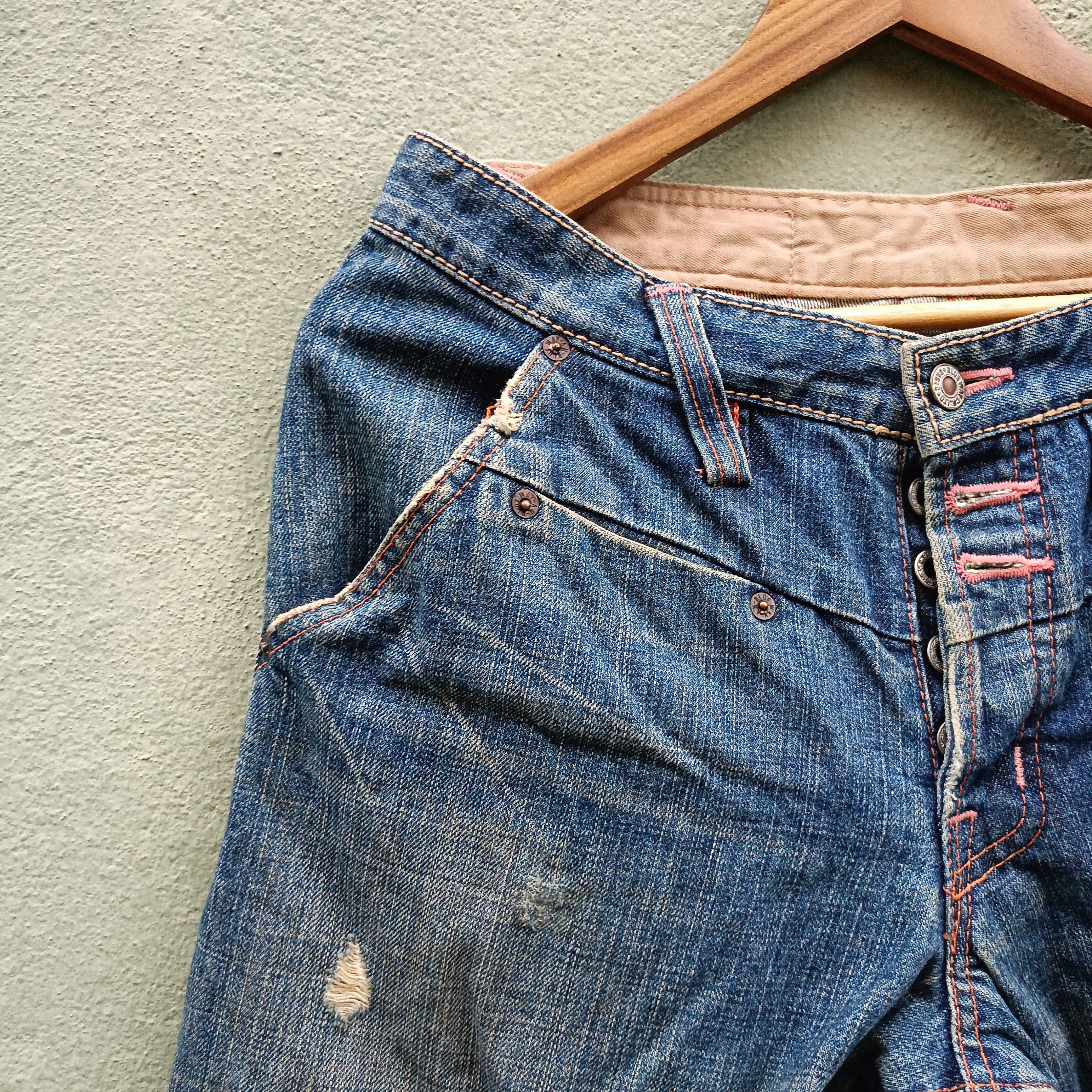 Japanese Brand Blue Way Distressed Denim Japanese Brand Size US 32 / EU 48 - 4 Thumbnail