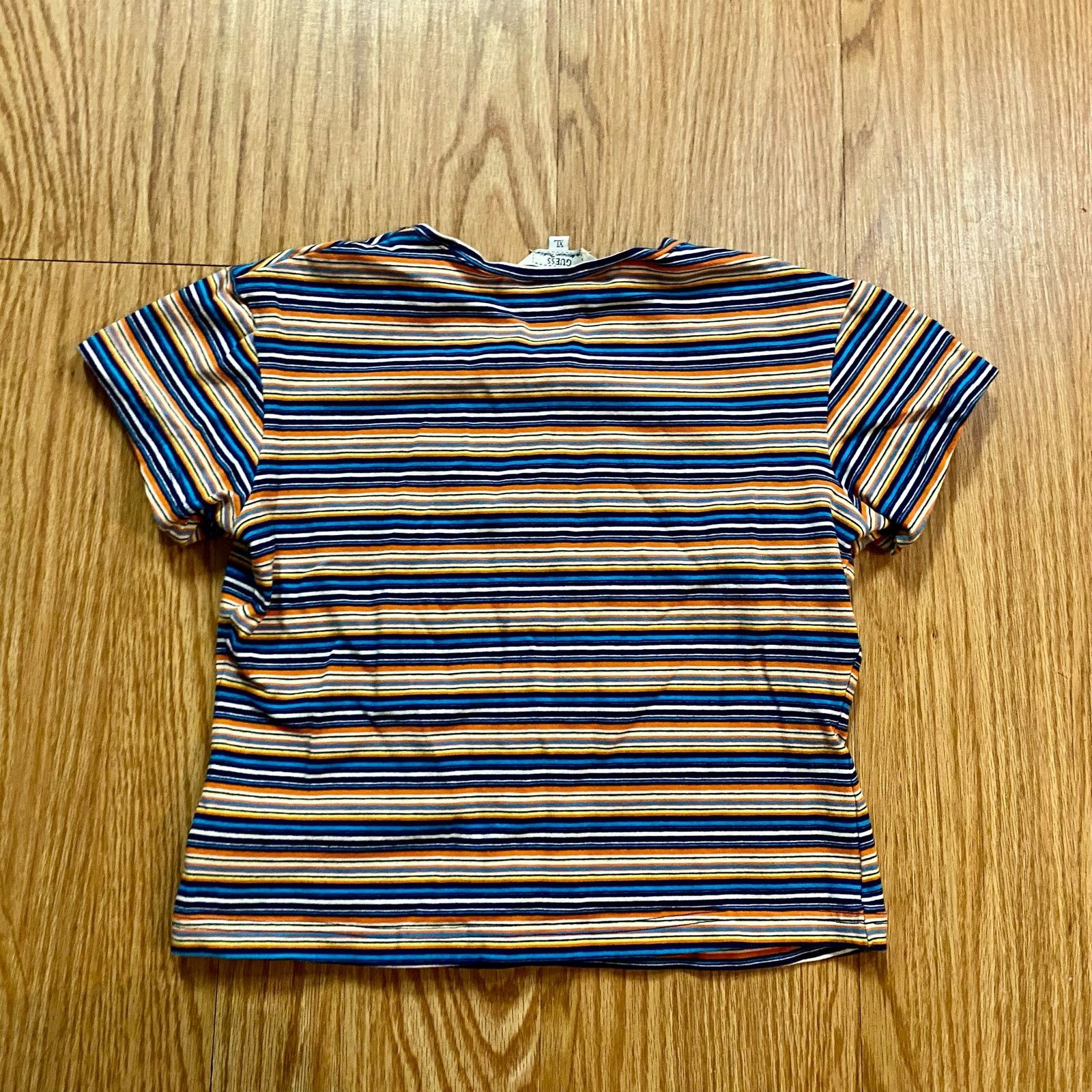 Guess Guess Y2k Blue Crop Tee Youth XLarge Womens Small/Medium Size S / US 4 / IT 40 - 10 Thumbnail