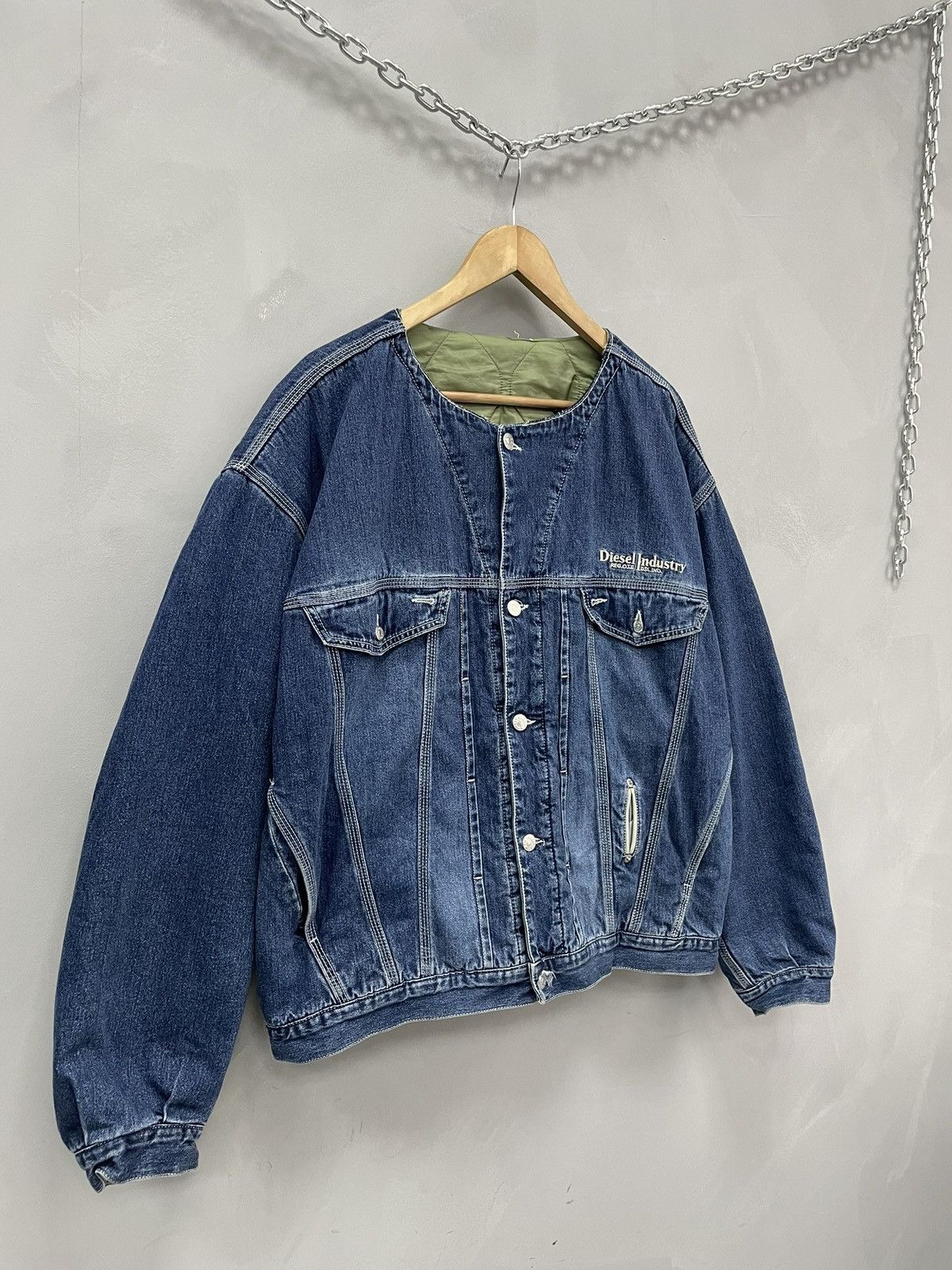 Diesel Diesel trucker denim jacket retro hype rare y2k Size US XXL / EU 58 / 5 - 3 Thumbnail