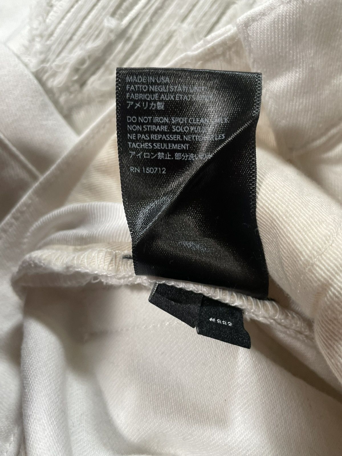 Amiri Amiri White MX1 IN ITALIAN STRETCH DENIM AMDNSY1091-100 Size US 28 / EU 44 - 6 Thumbnail