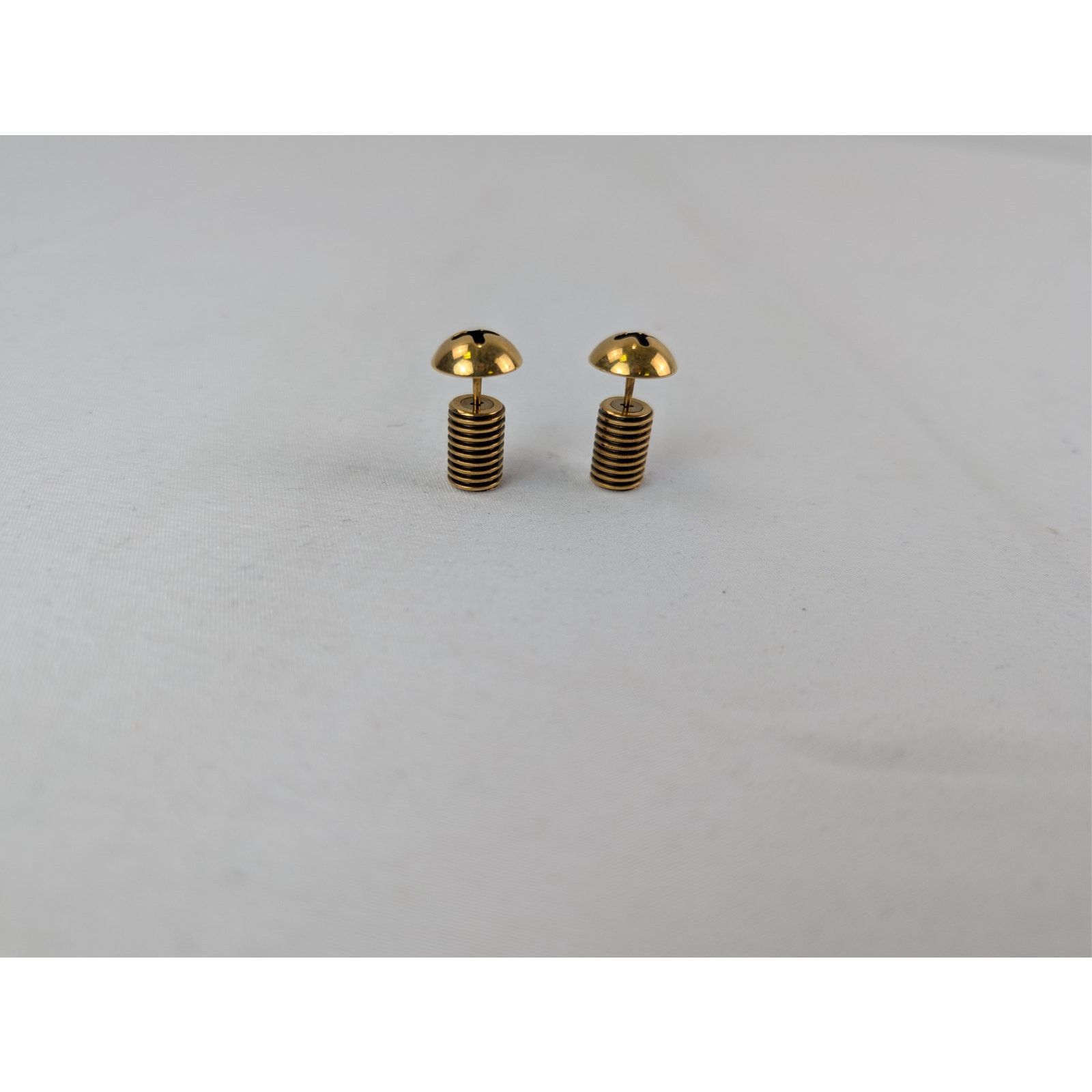 Balenciaga o1rshd1 Size: OS / Garage Screw Earrings Brass Antique Gold Size ONE SIZE - 9 Thumbnail