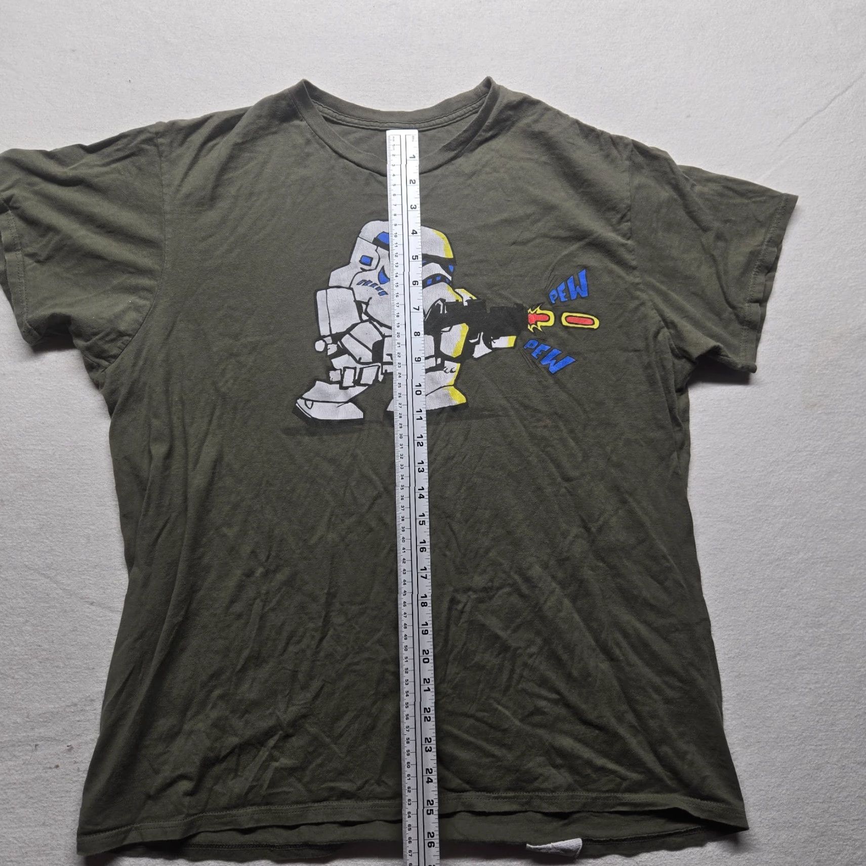 Hanes Disney Star Wars Stormtrooper Graphic T-Shirt Men’s XL Cotton Short Sleeve Gray/Brown Size US XL / EU 56 / 4 - 5 Thumbnail