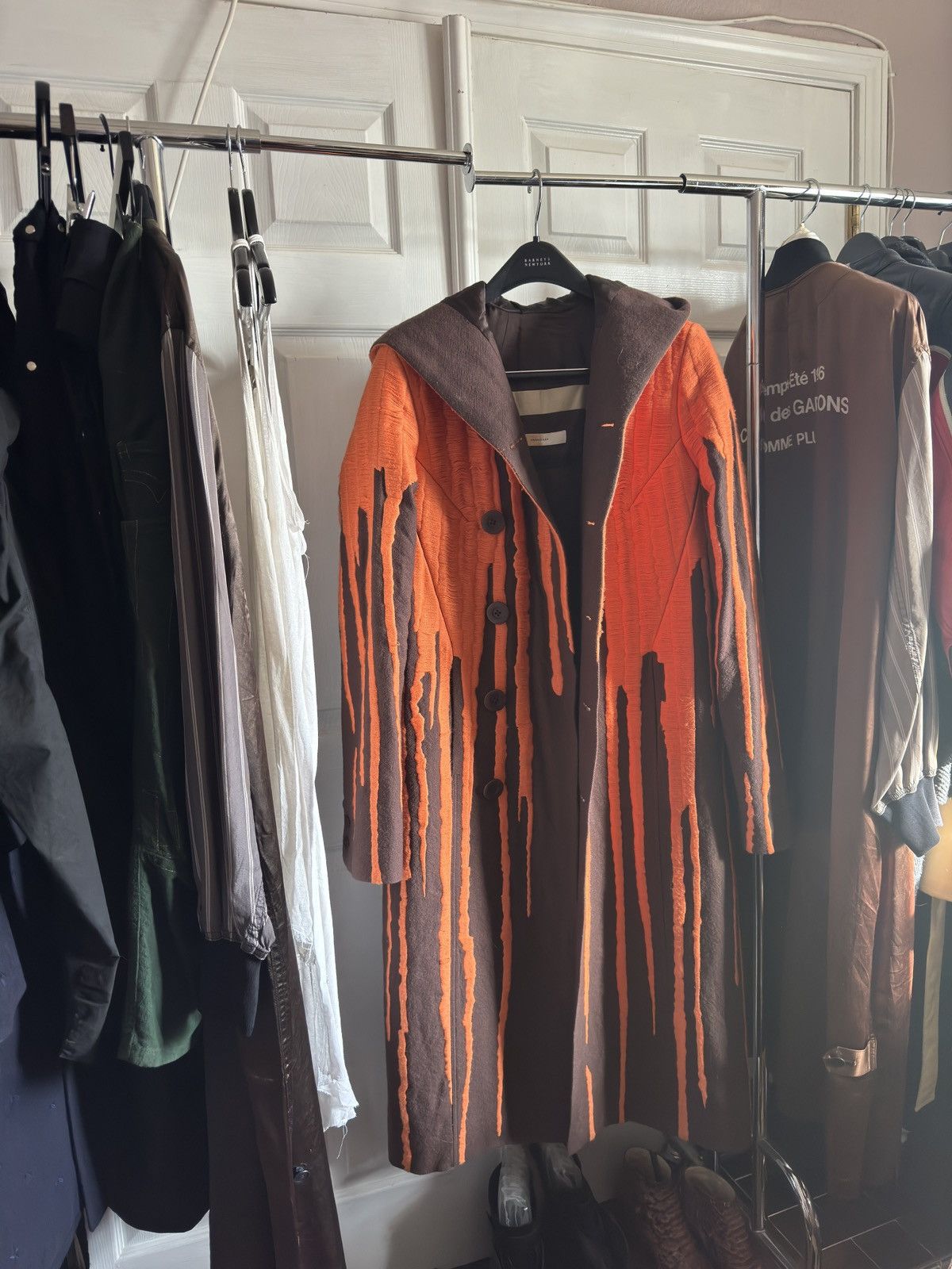 Rick Owens Rick Owens mastodon runway hooded embroidered vomit coat Size US M / EU 48-50 / 2 - 6 Thumbnail