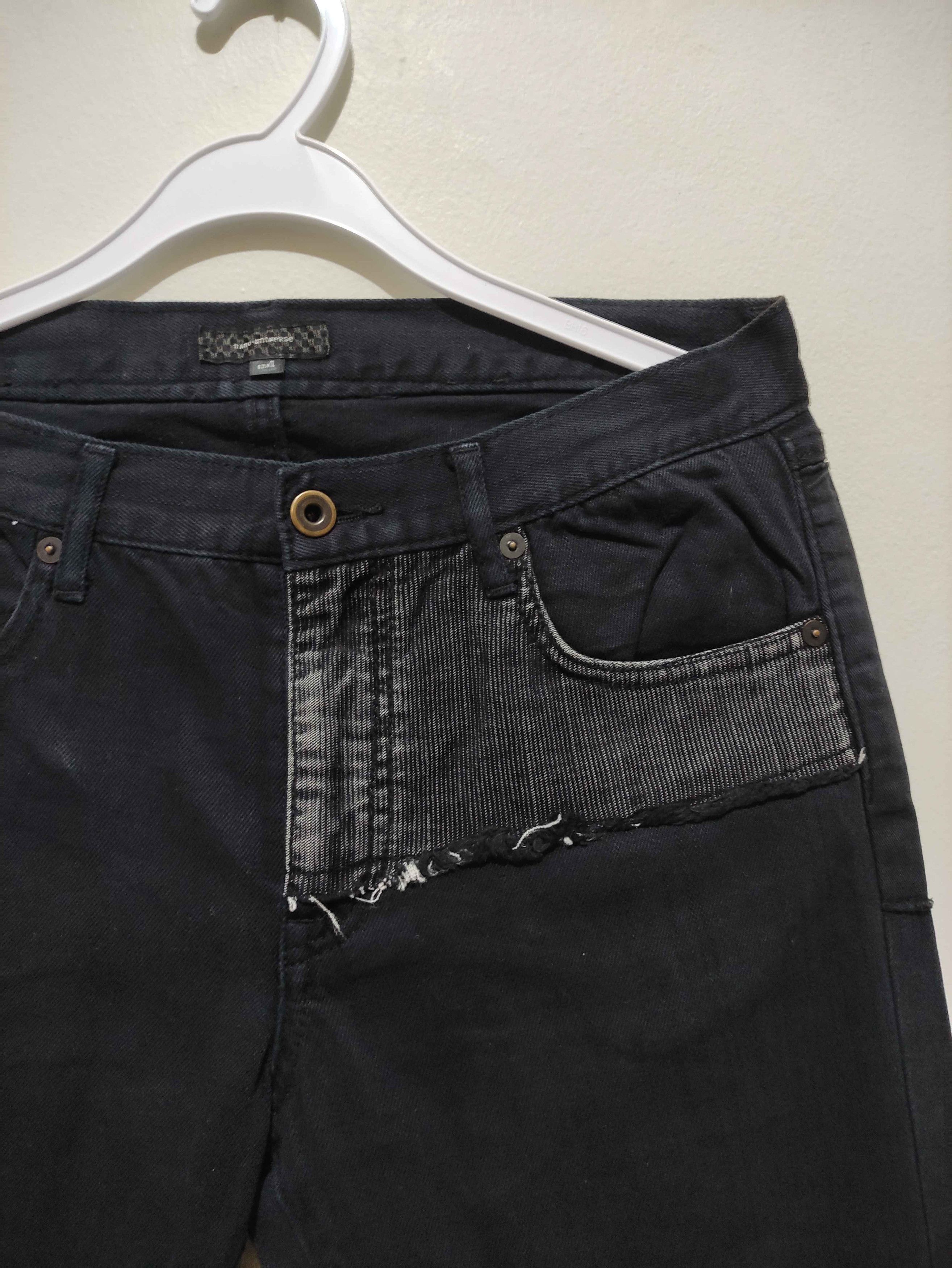 NANO universe Nano Universe Japanese Boro Patchwork Wash Distressed Denim Size US 31 - 8 Thumbnail