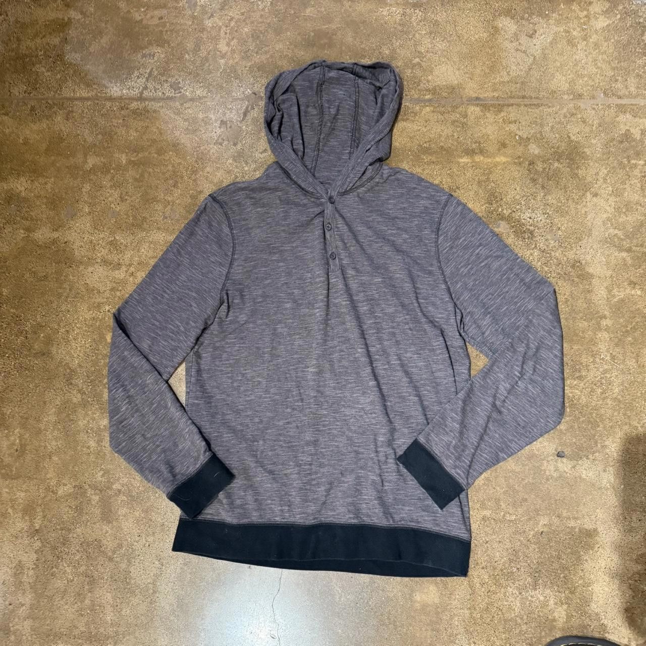 Banana Republic Banana Republic Men's Grey and Black Hoody Size US L / EU 52-54 / 3 - 2 Thumbnail